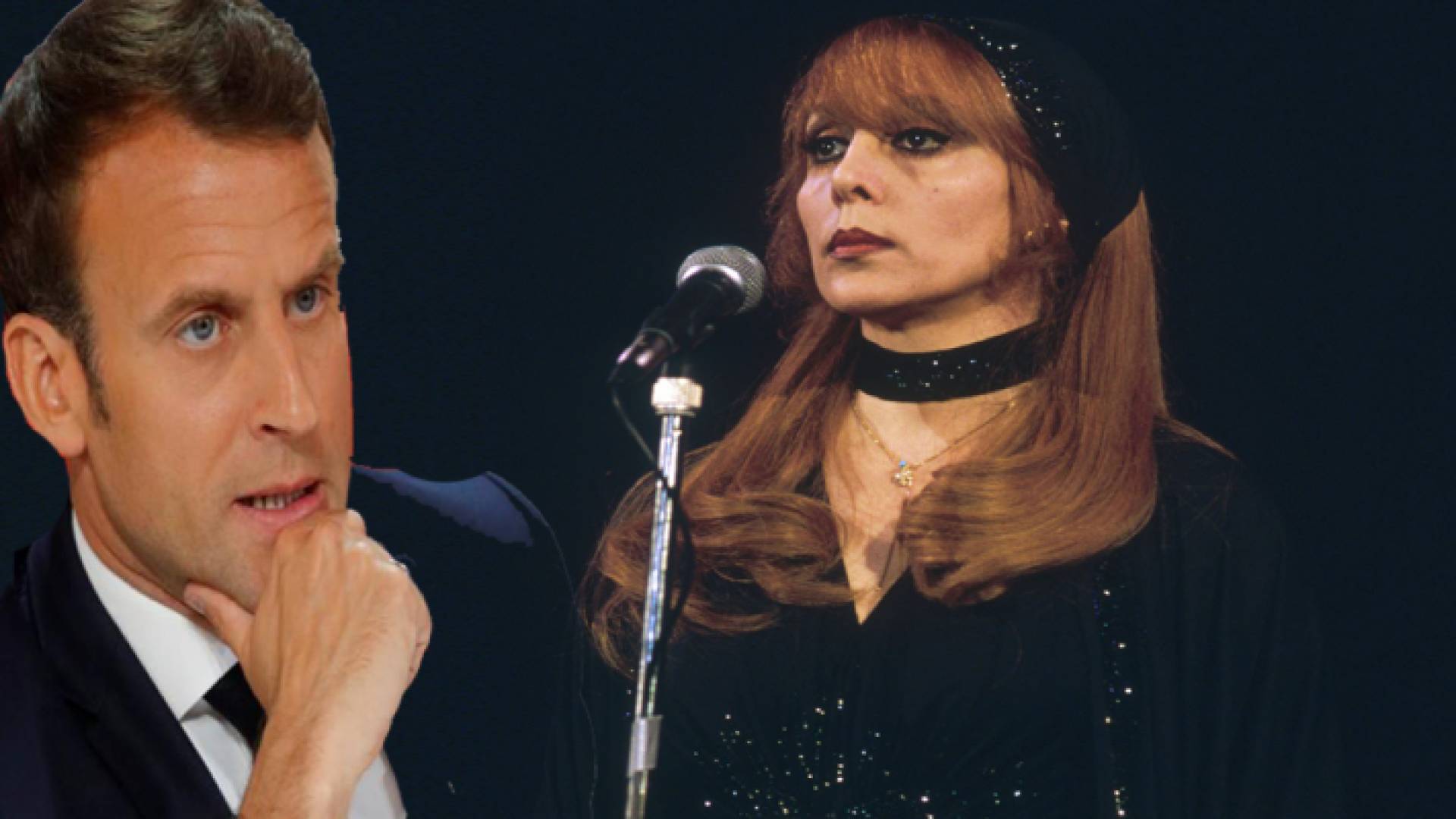 الرئيس الفرنسي وفيروز