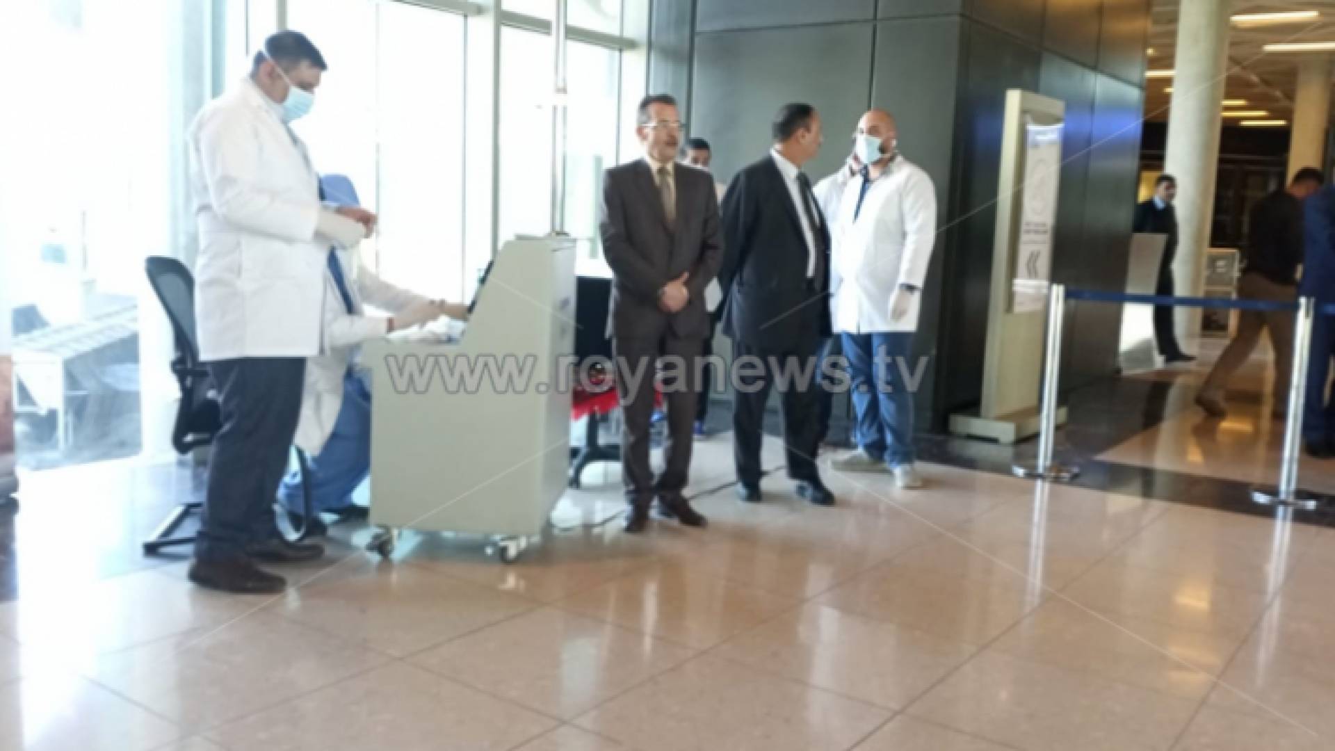 مؤتمر صحفي لوزارة الصحة من مطار الملكة علياء للحديث عن البروتوكول الصحي