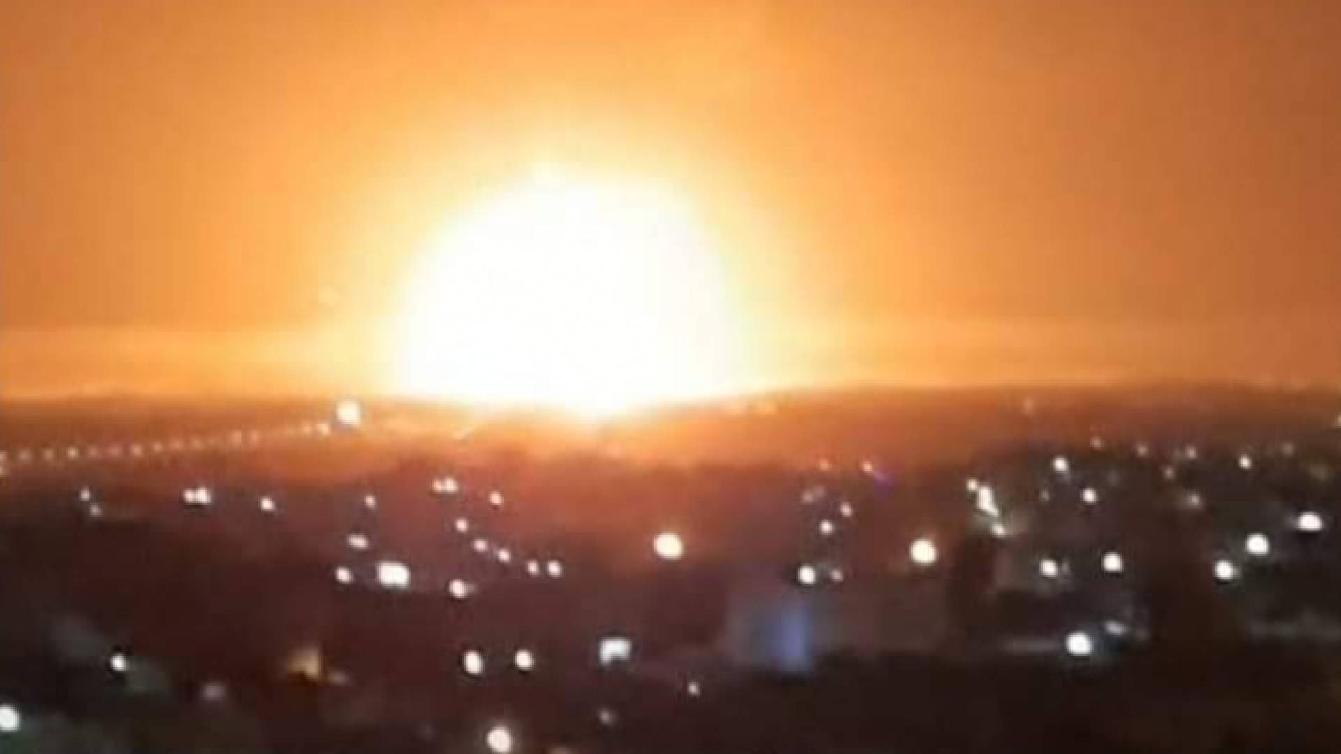 الصورة من الانفجار