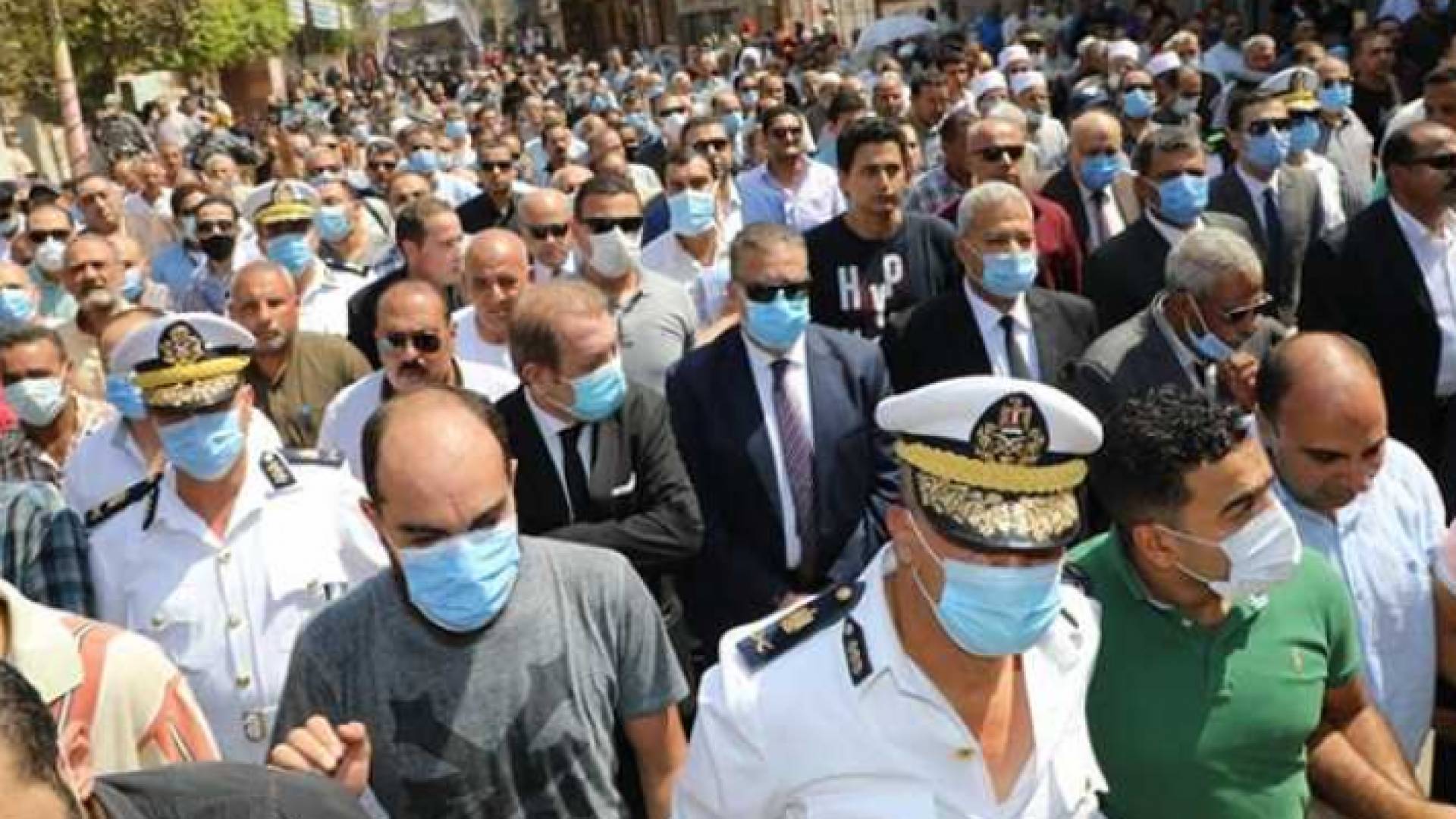 جنازة رئيس مباحث سجن طرة في مصر