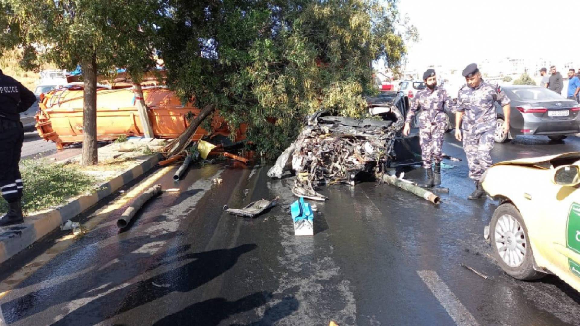 صورة من موقع الحادث