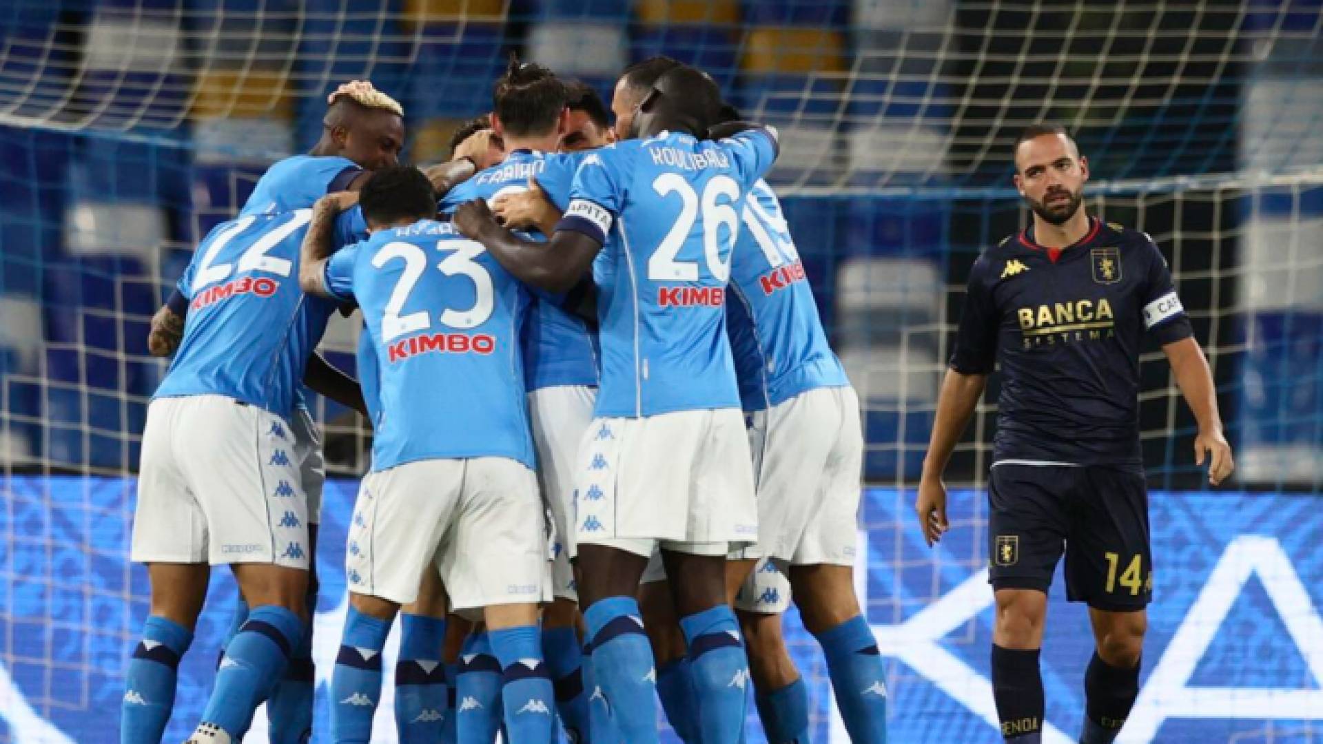 من مباراة نابولي وجنوة