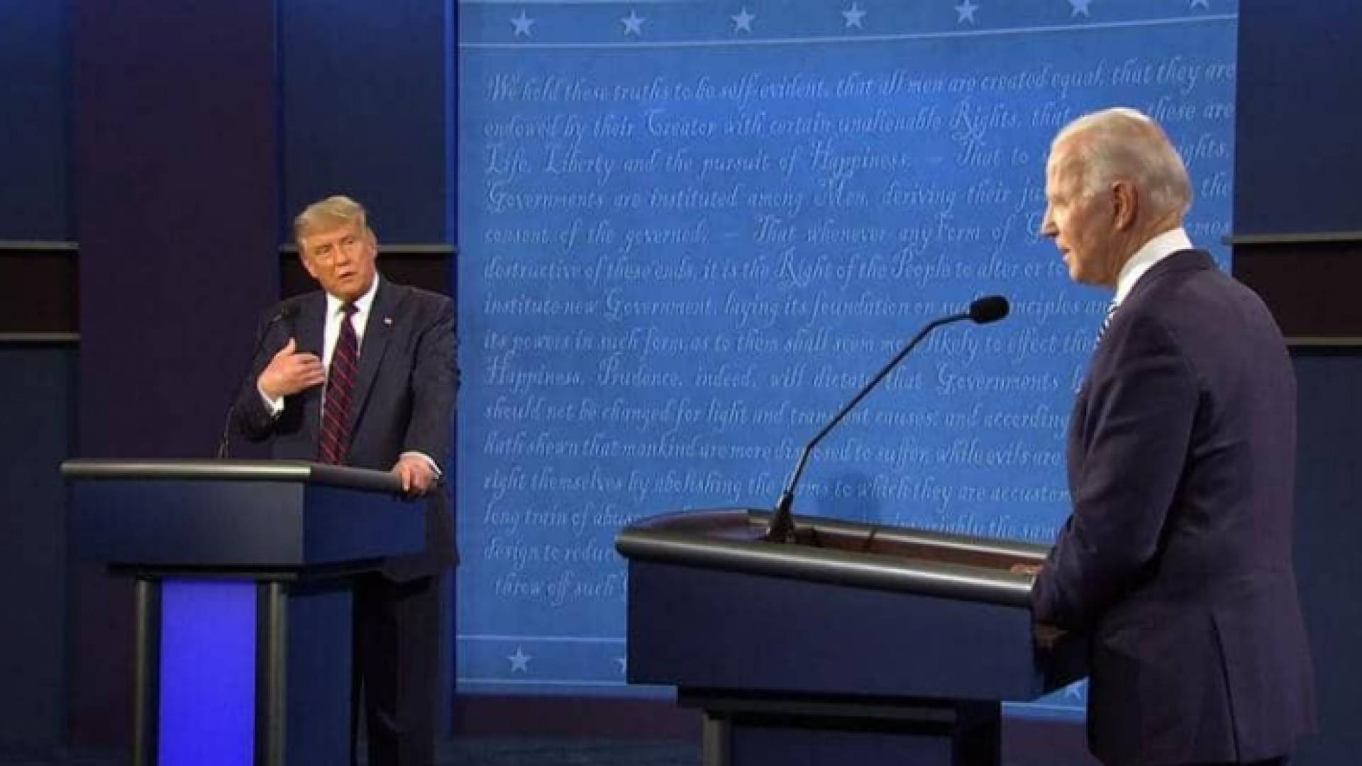 تلاسن حاد خلال المناظرة