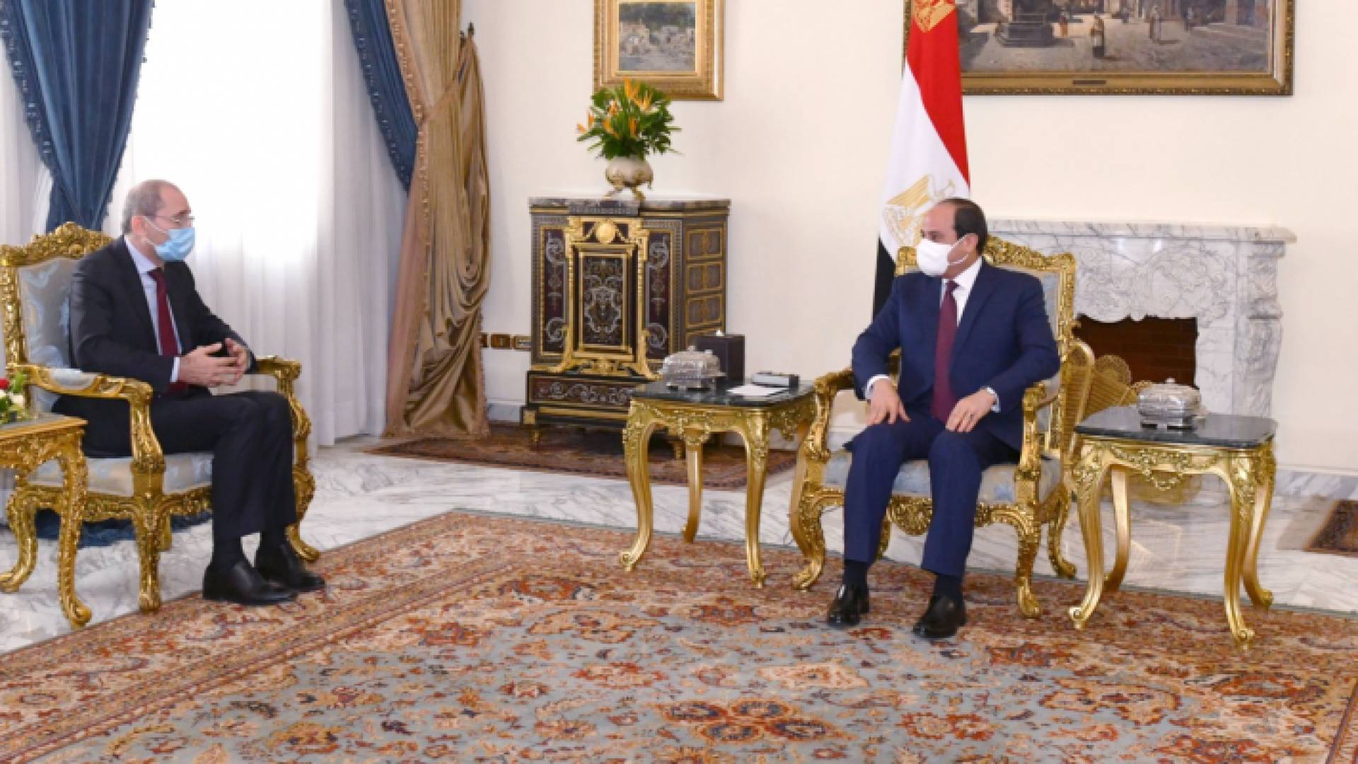 الرئيس المصري عبدالفتاح السيسي يستقبل نائب رئيس الوزراء وزير الخارجية وشؤون المغتربين أيمن الصفدي