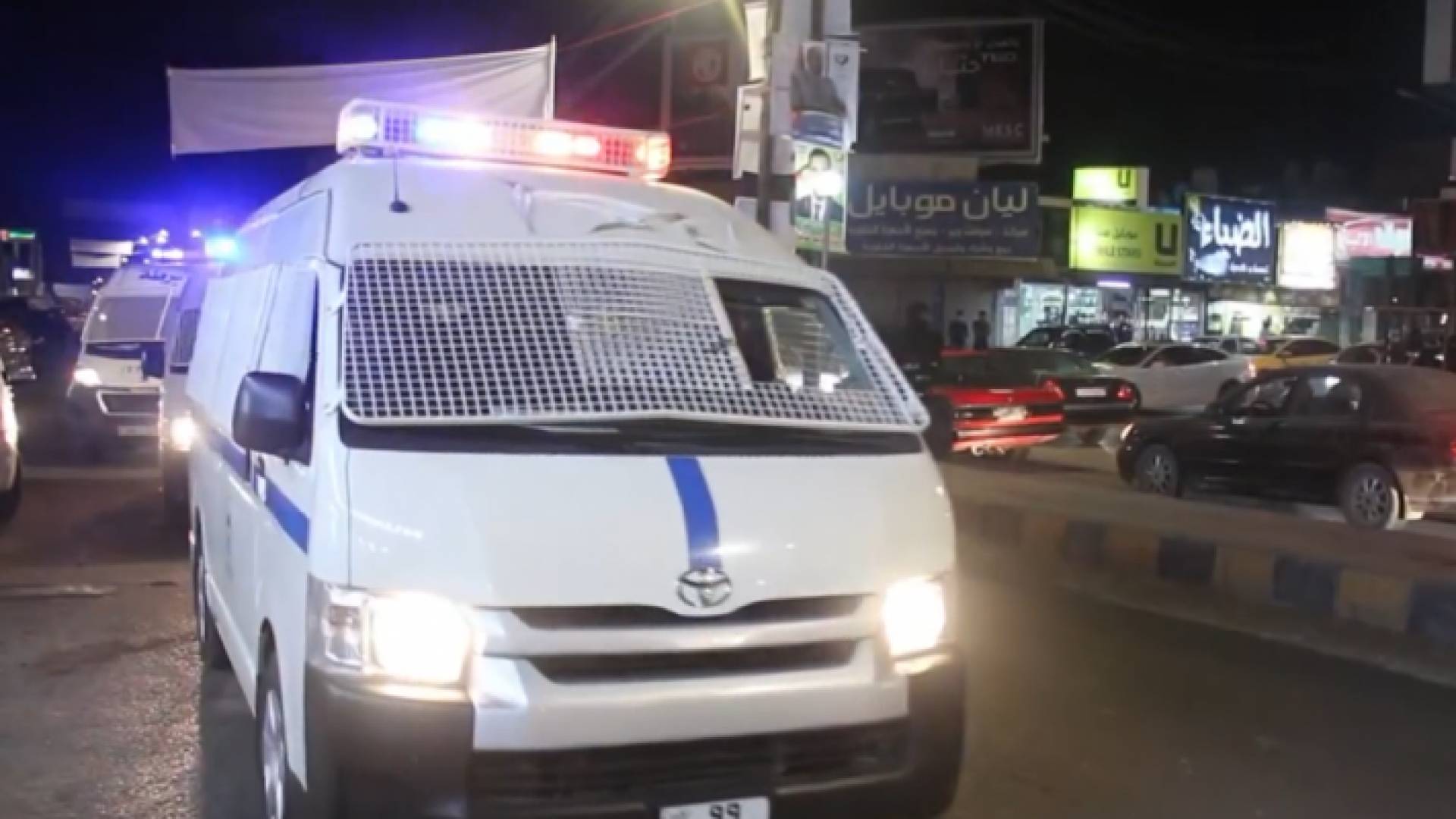 جانب من الحملة الأمنية في محافظة المفرق