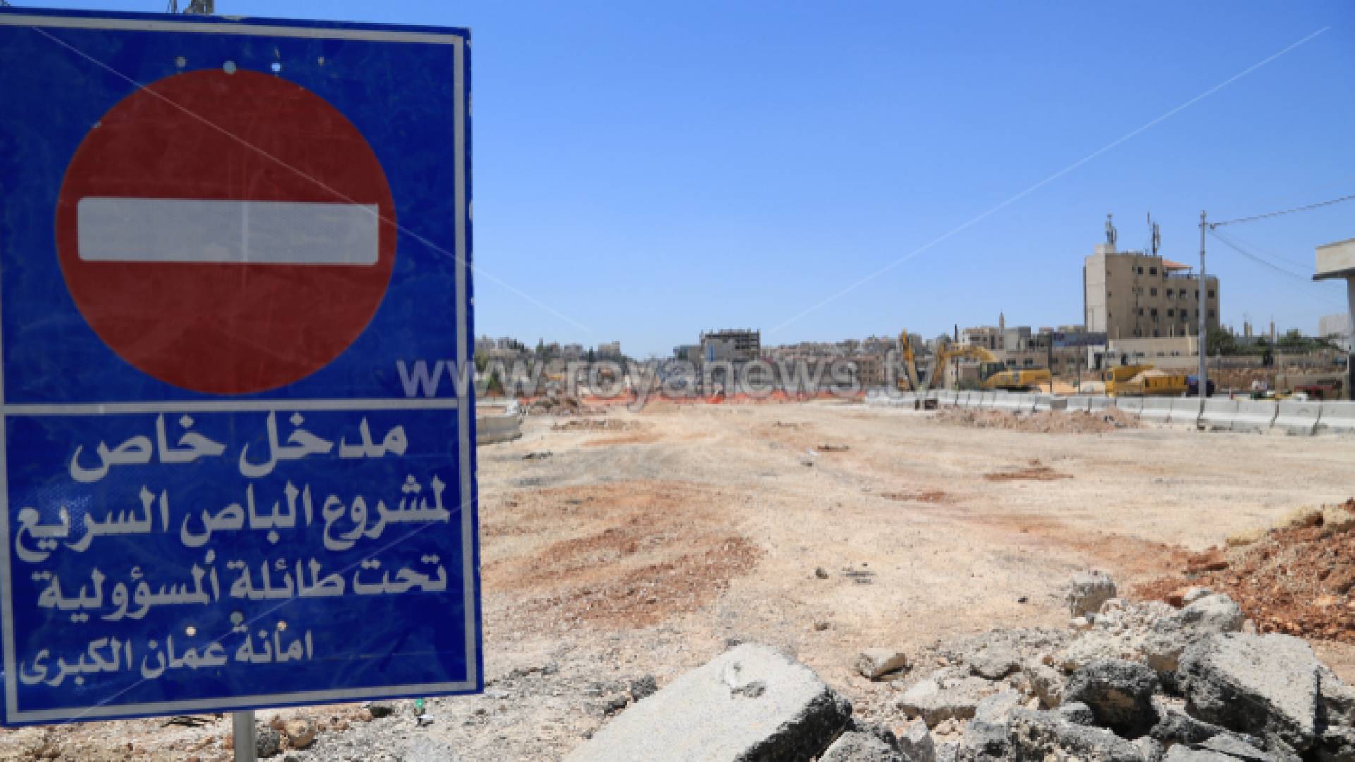 الصورة من مشروع الباص السريع - ارشيفية