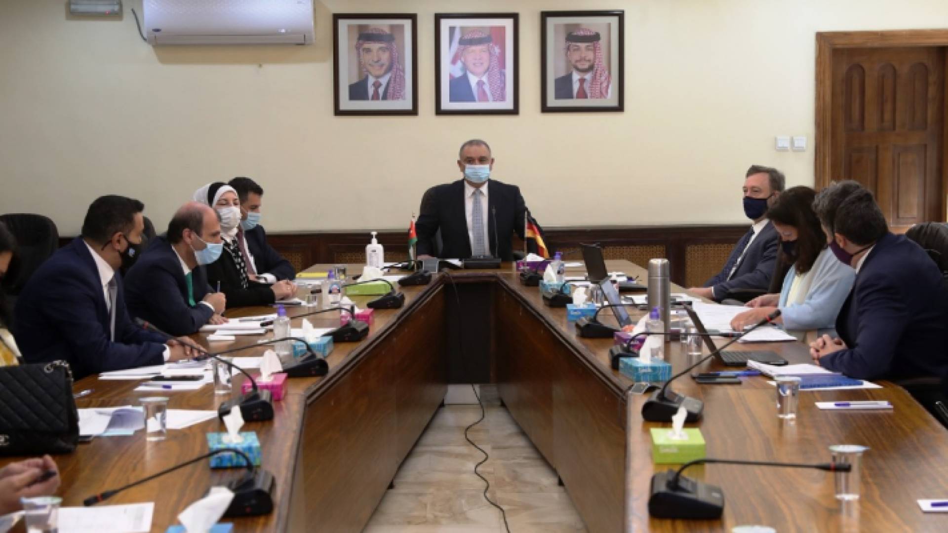 من اجتماعات المحادثات الحكومية الأردنية الألمانية