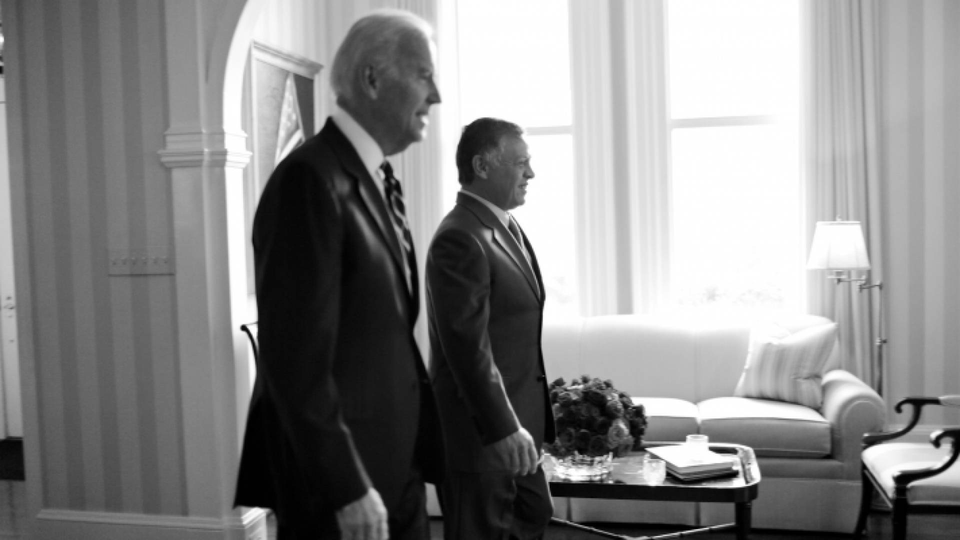 جلالة الملك عبدالله الثاني والرئيس الامريكي المنتخب جو بايدن - ارشيفية