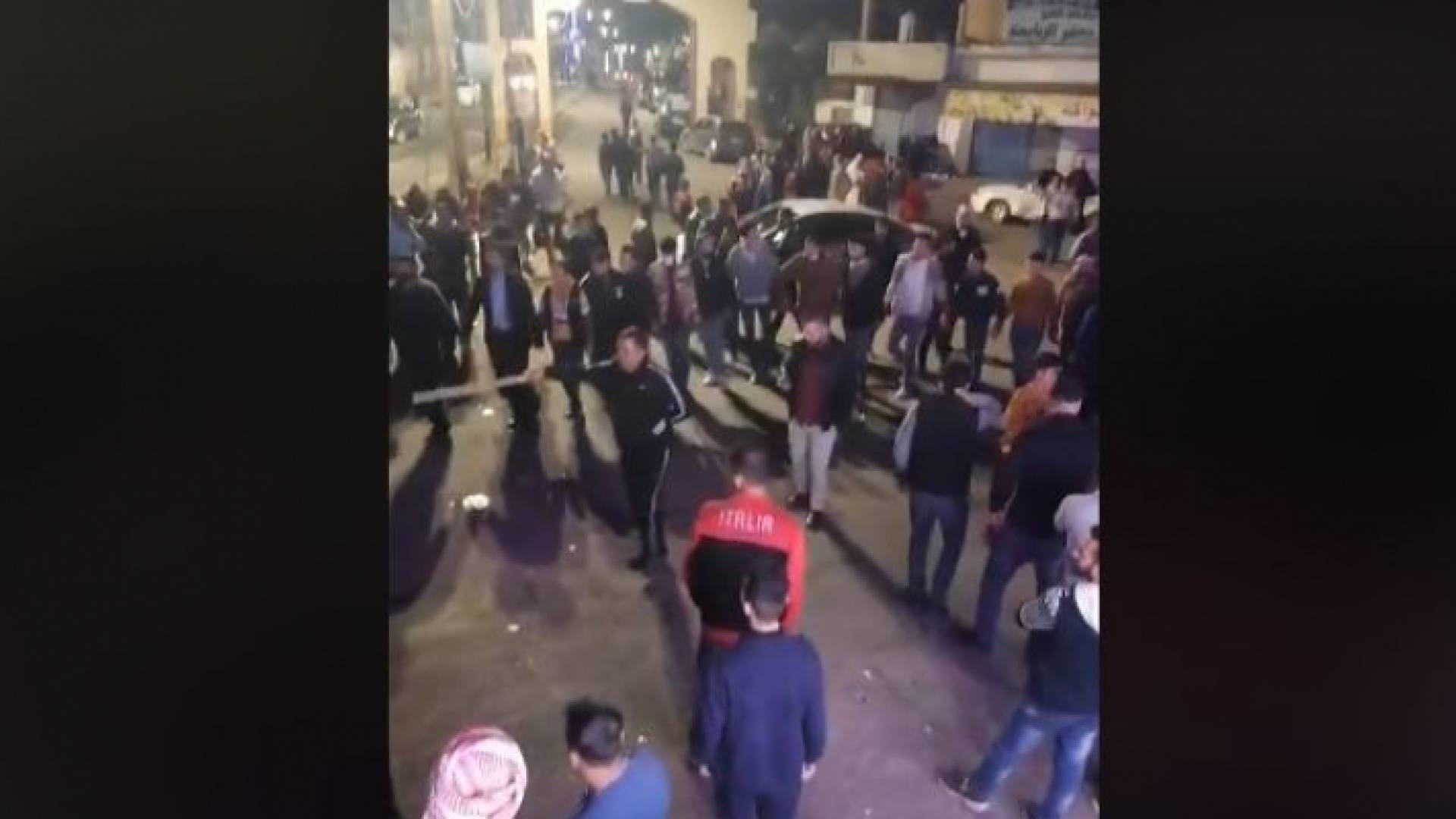 صورة من فيديو لإحدى الاحتفالات بمنطقة إربد