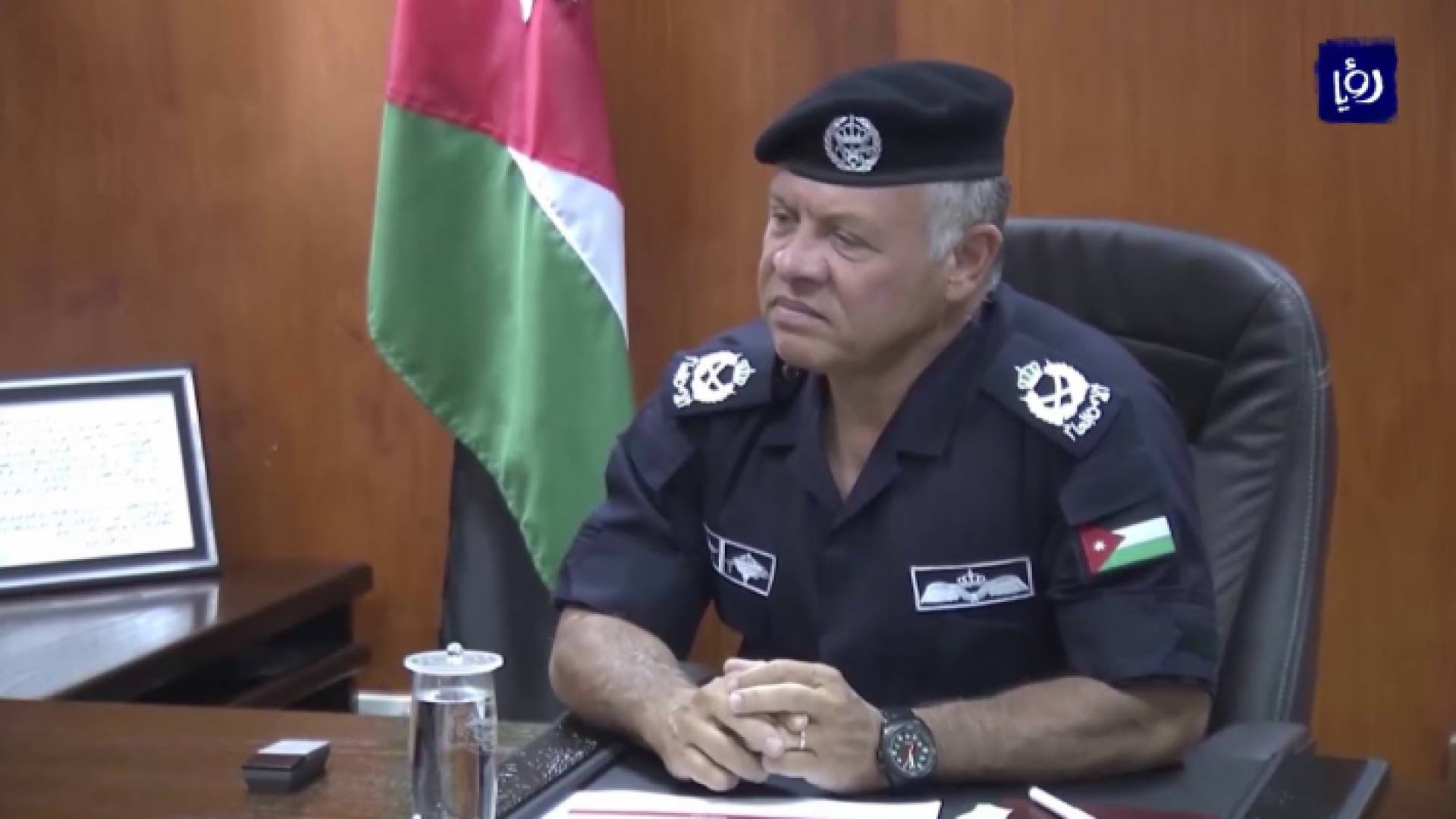 الملك في زيارة لمديرية الأمن العام - ارشيفية