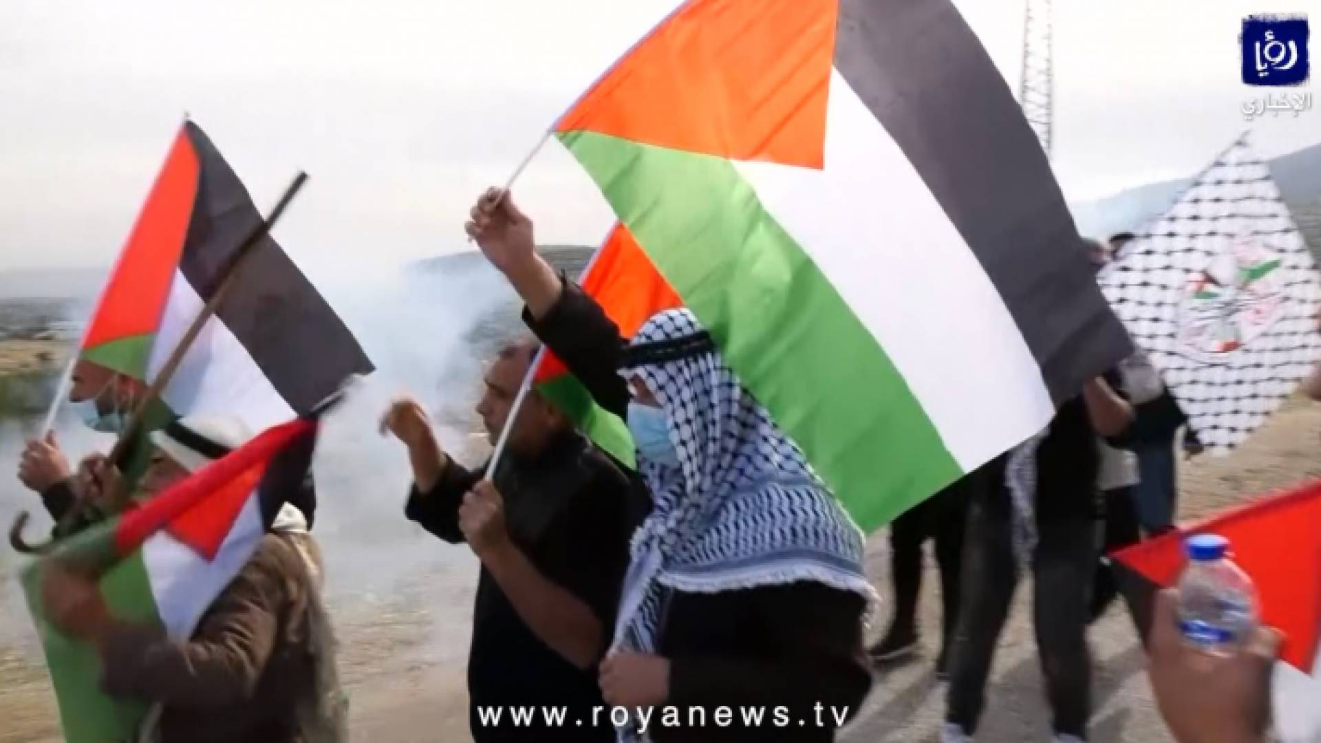 خلال التظاهرة