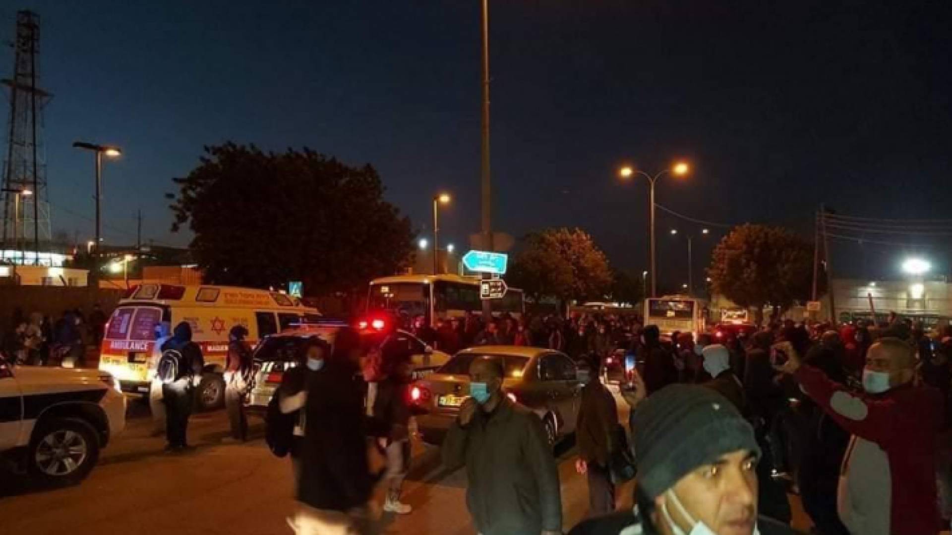 من مكان حادث الدهس، عند حاجز بيت لحم الشمالي