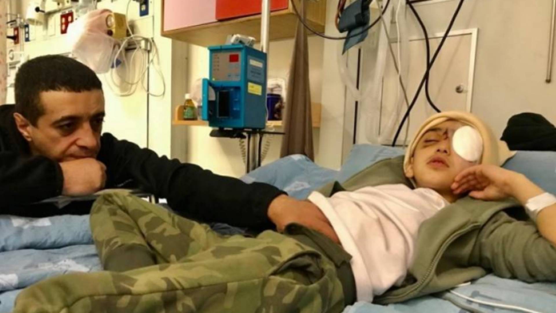 تم استئصال عين الطفل مالك