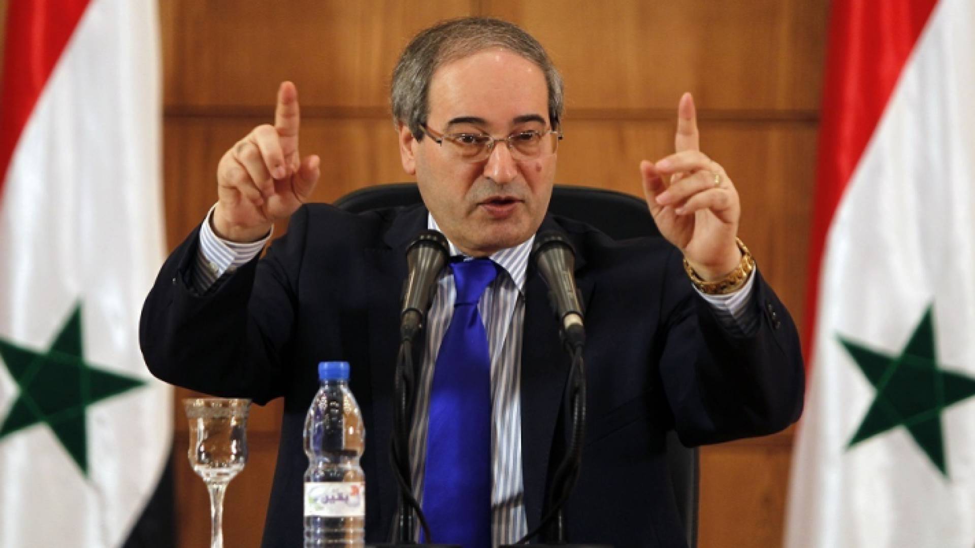 فيصل المقداد وزير الخارجية السوري