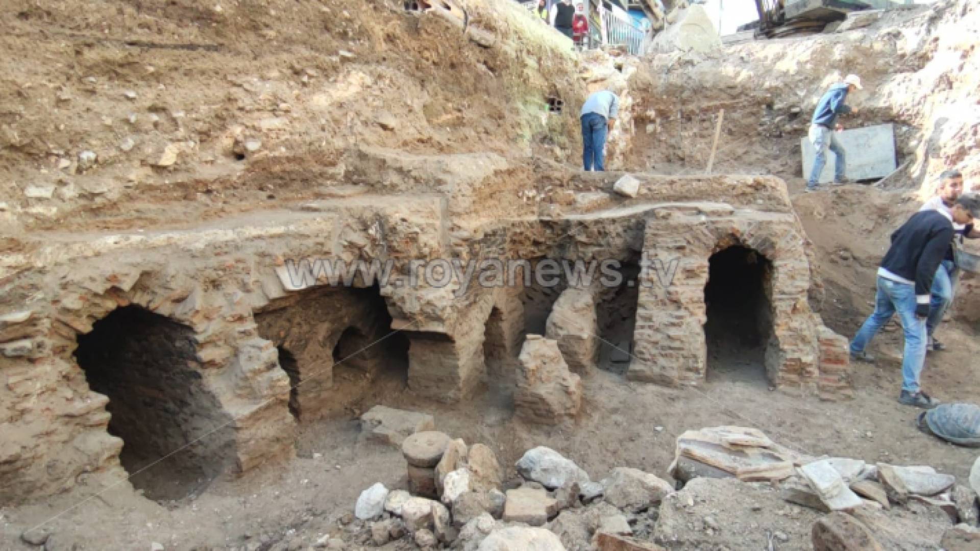 الصورة من الموقع الأثري المكتشف