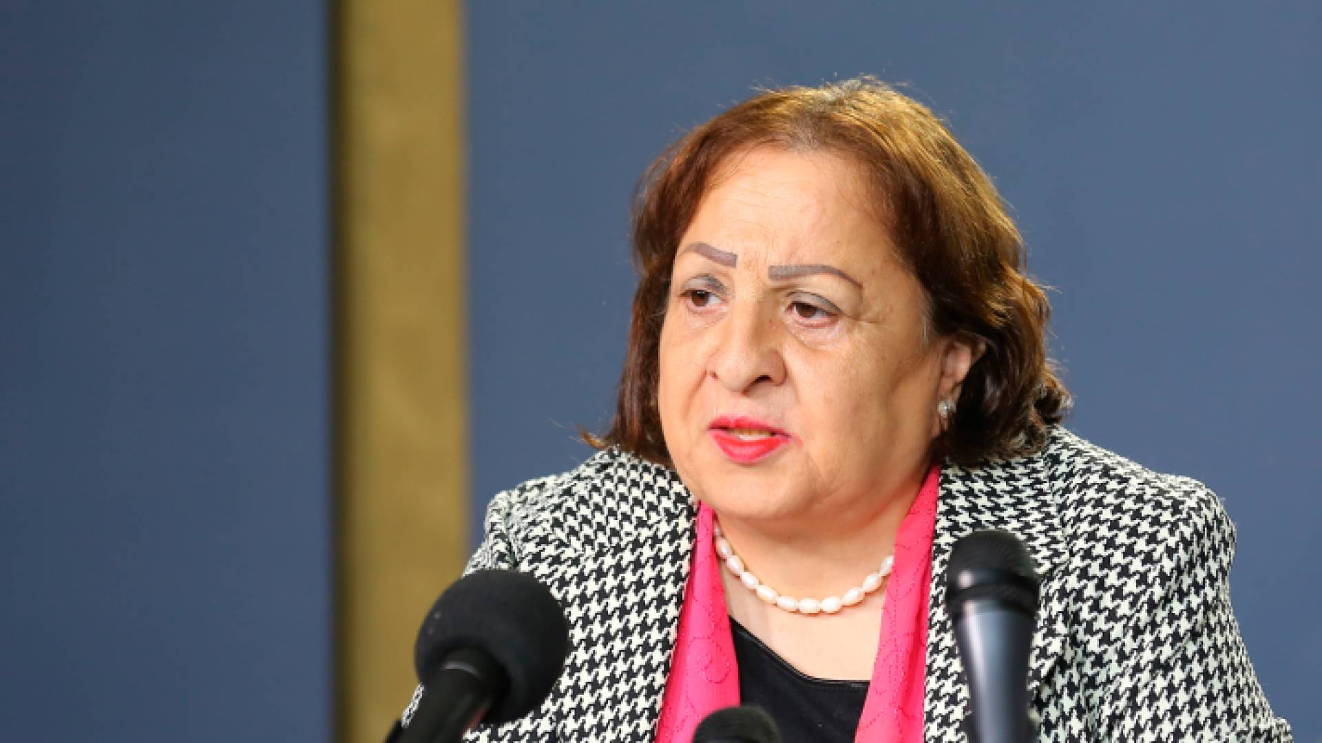 وزيرة الصحة الفلسطينية مي الكيلة