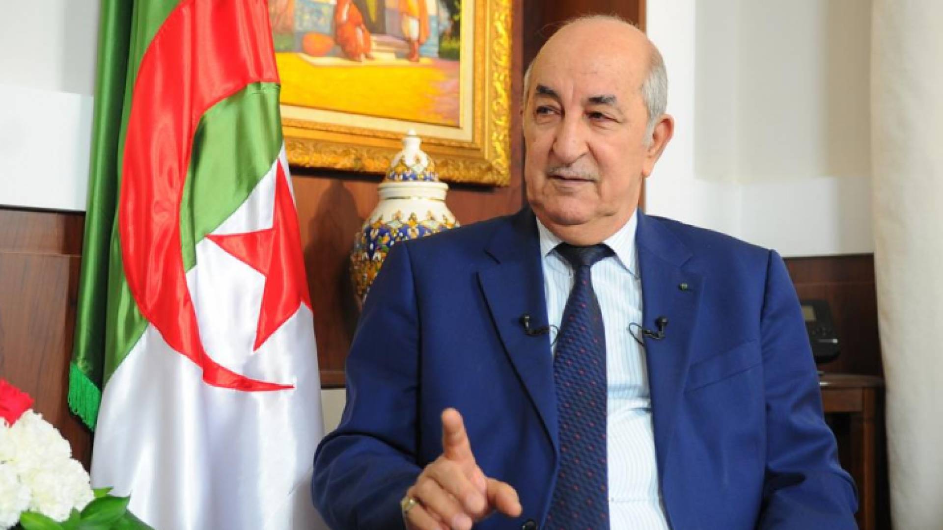 الرئيس الجزائري عبد المجيد تبون