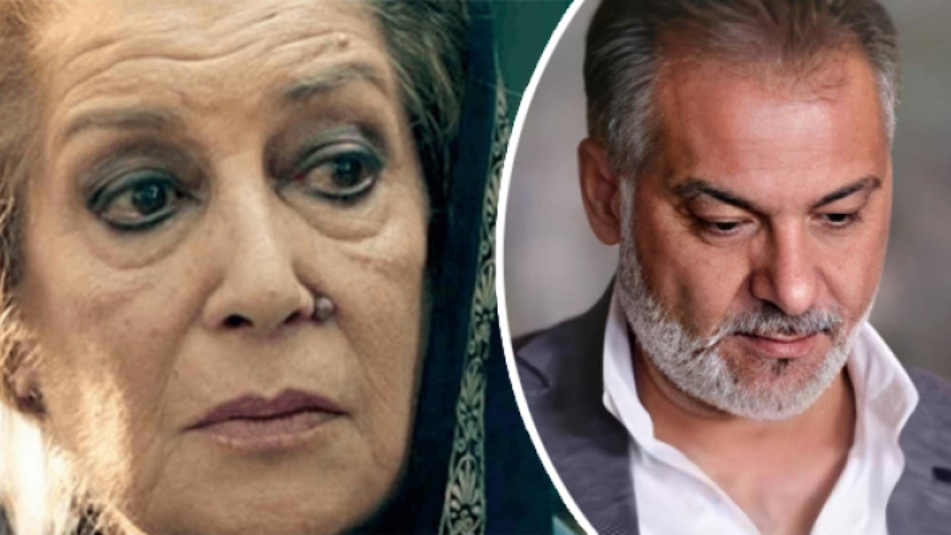 المرحوم حاتم علي والفنانة منى واصف