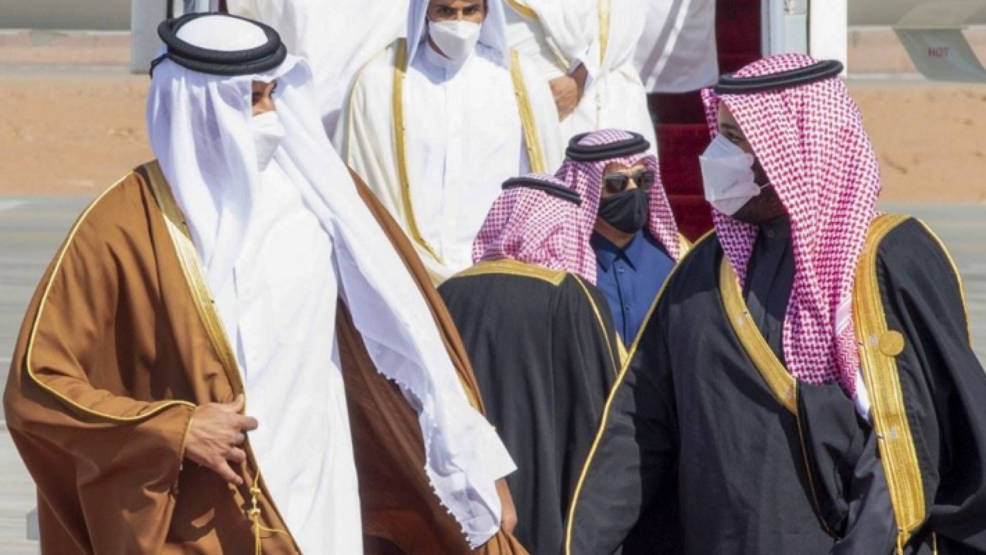 الأميران محمد بن سلمان وتميم بن حمد