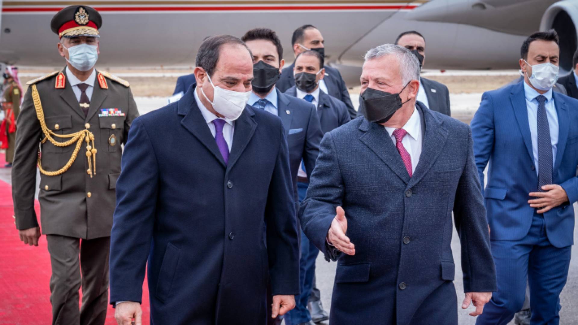 الملك يستقبل السيسي في عمان