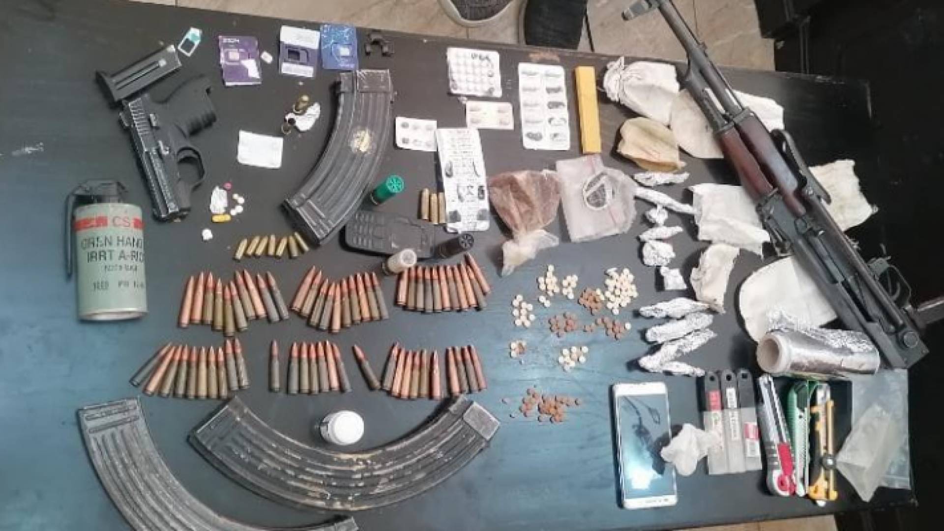 جانب من المضبوطات