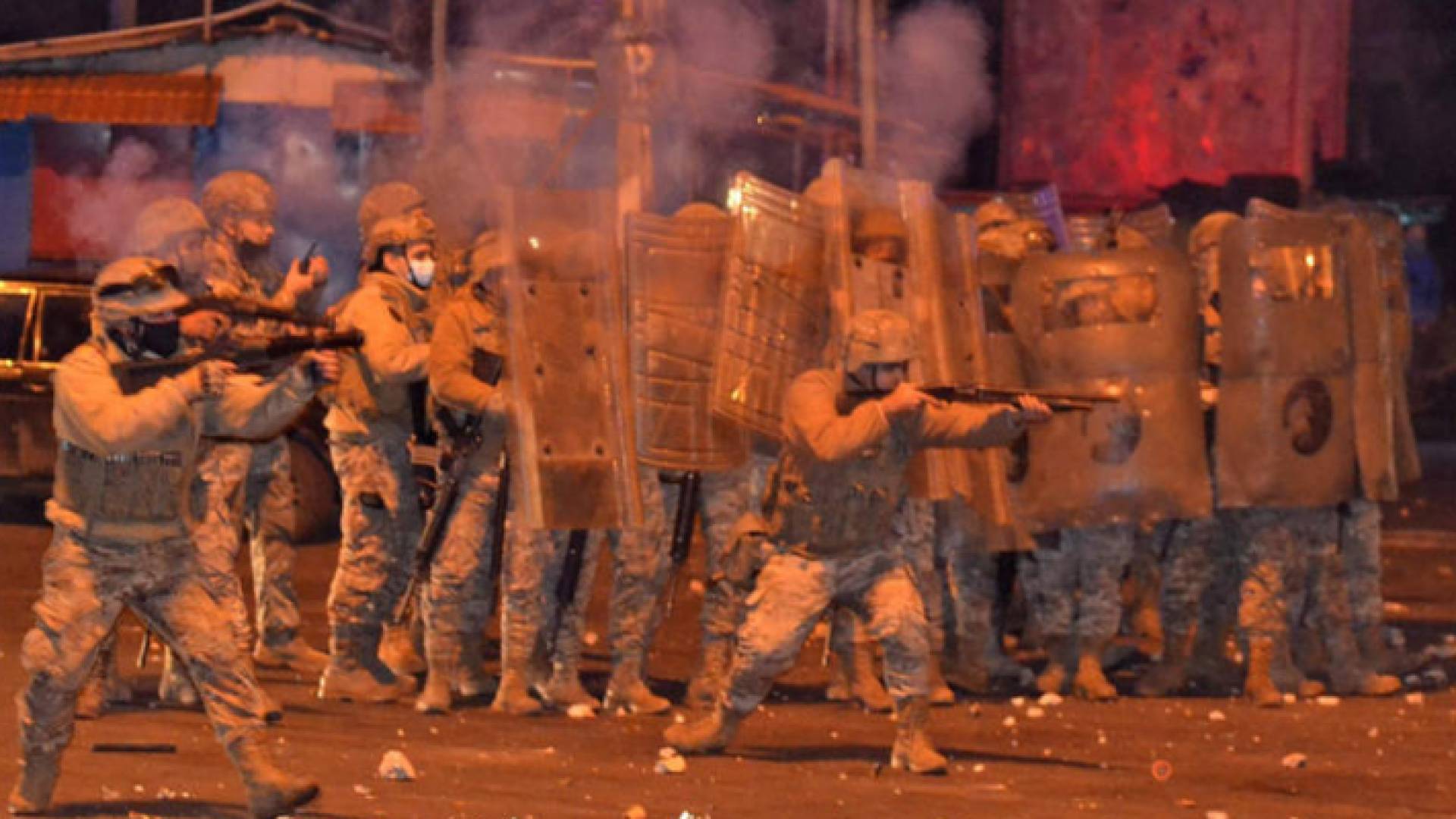 جانب من المواجهات