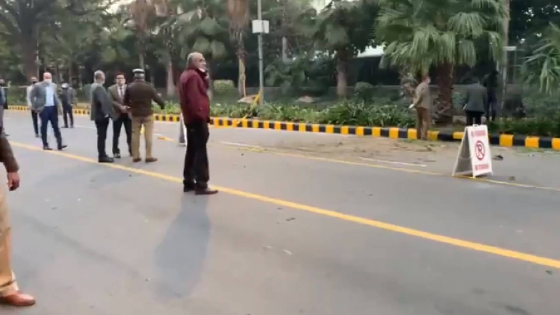 من موقع الانفجار في نيودلهي