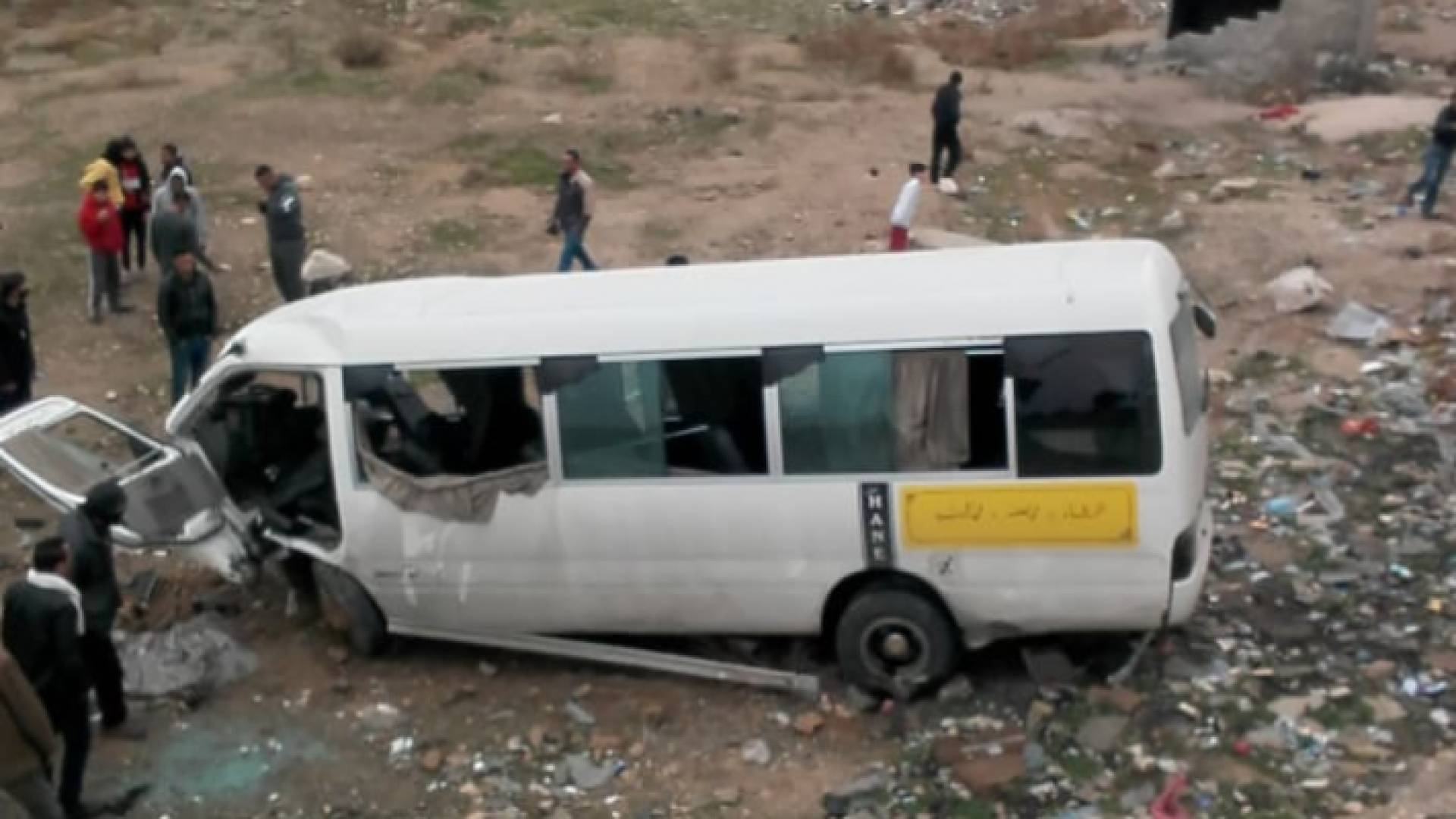 من الحادثة