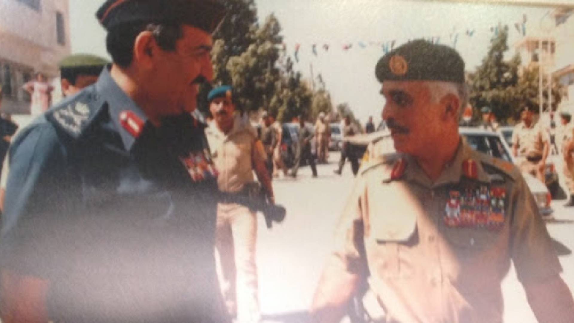 المرحوم الملك الحسين والمرحوم عبد الهادي المجالي