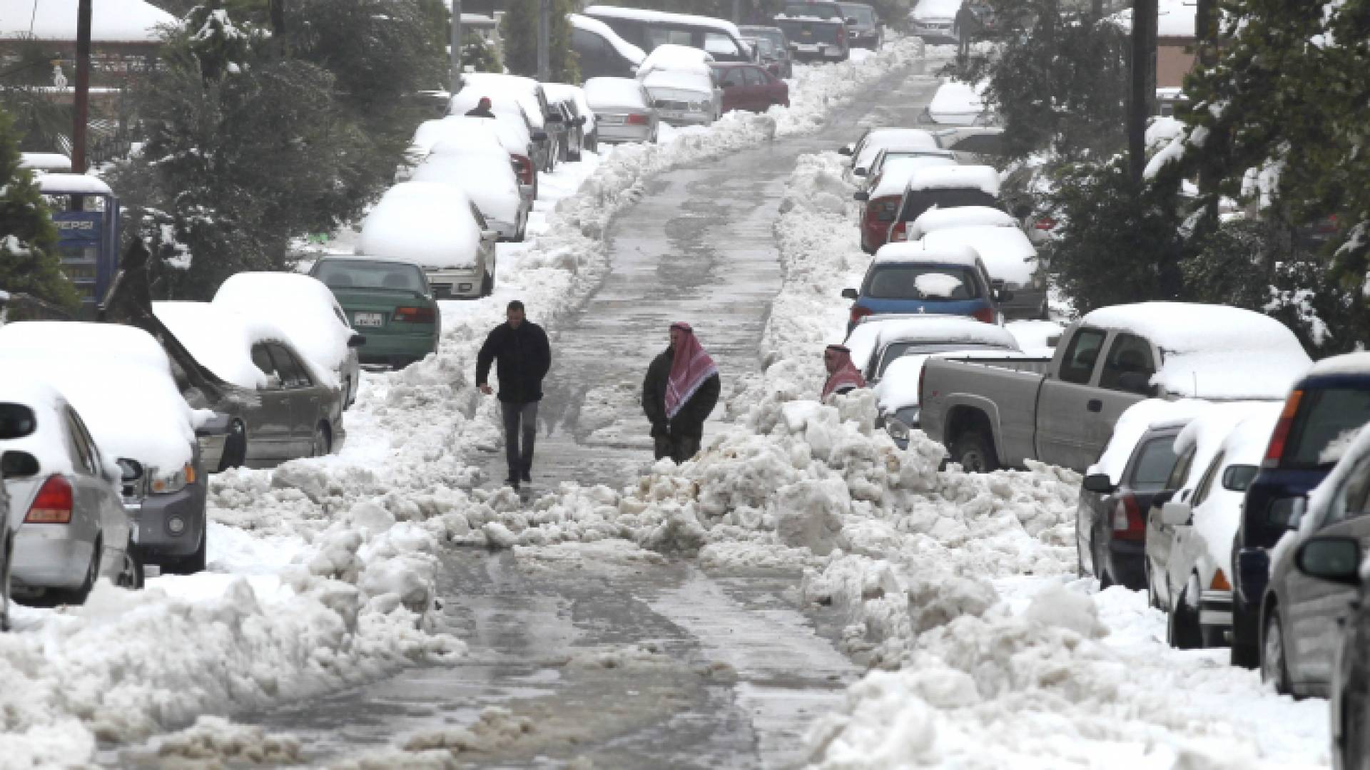 ثلوج في العاصمة عمان - أرشيفية