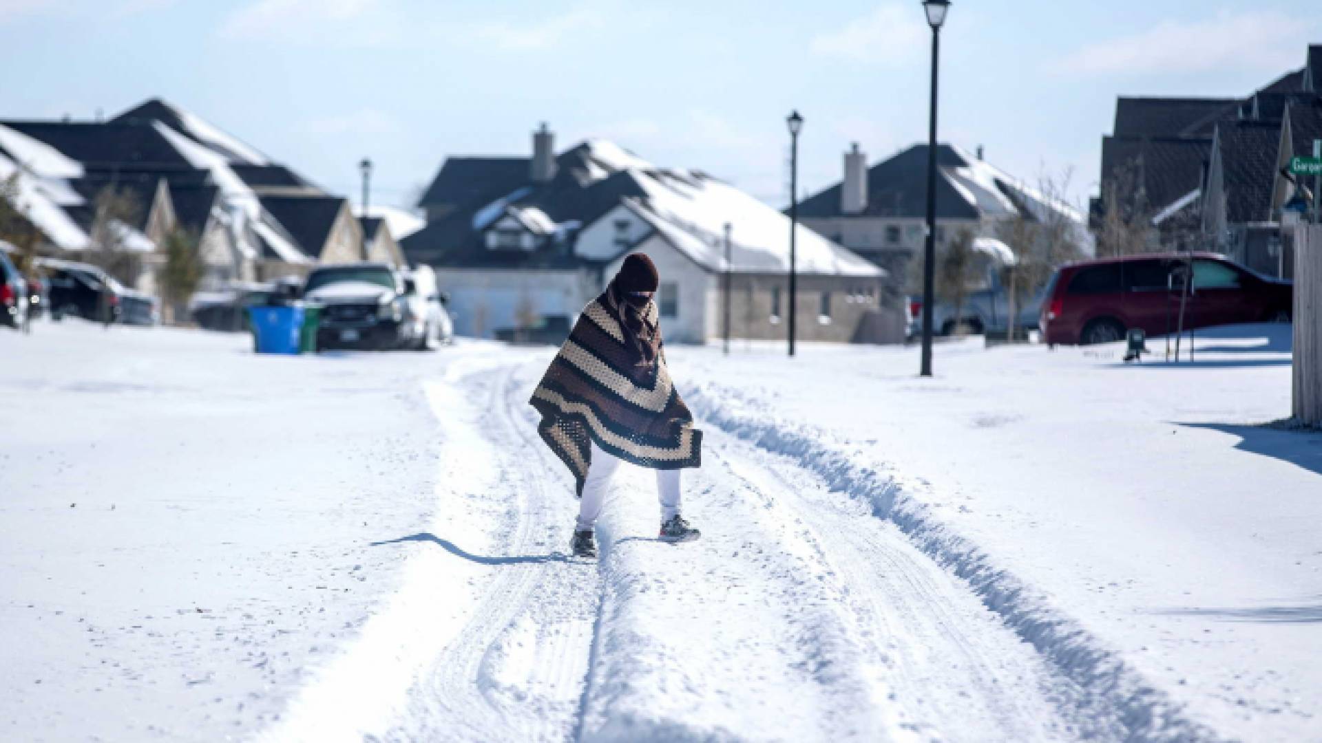 الثلوج في تكساس