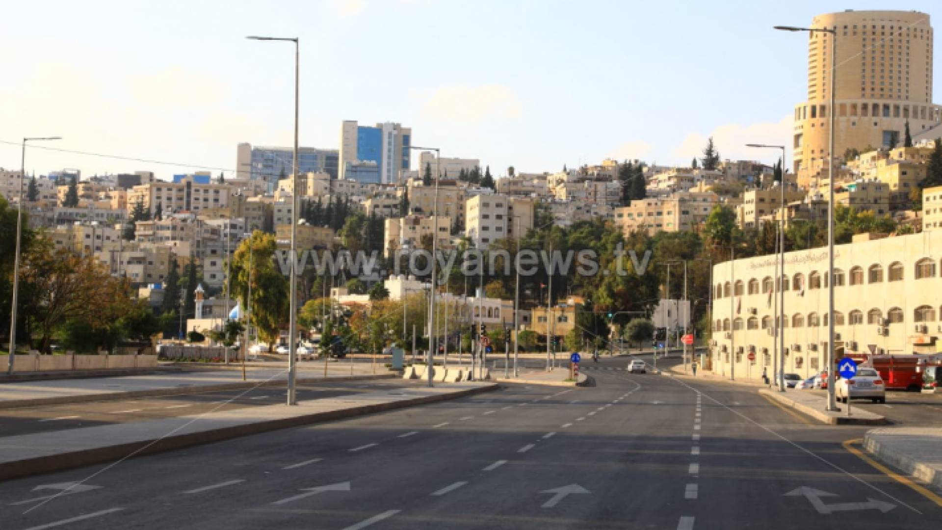 العاصمة عمان خلال الحظر الشامل