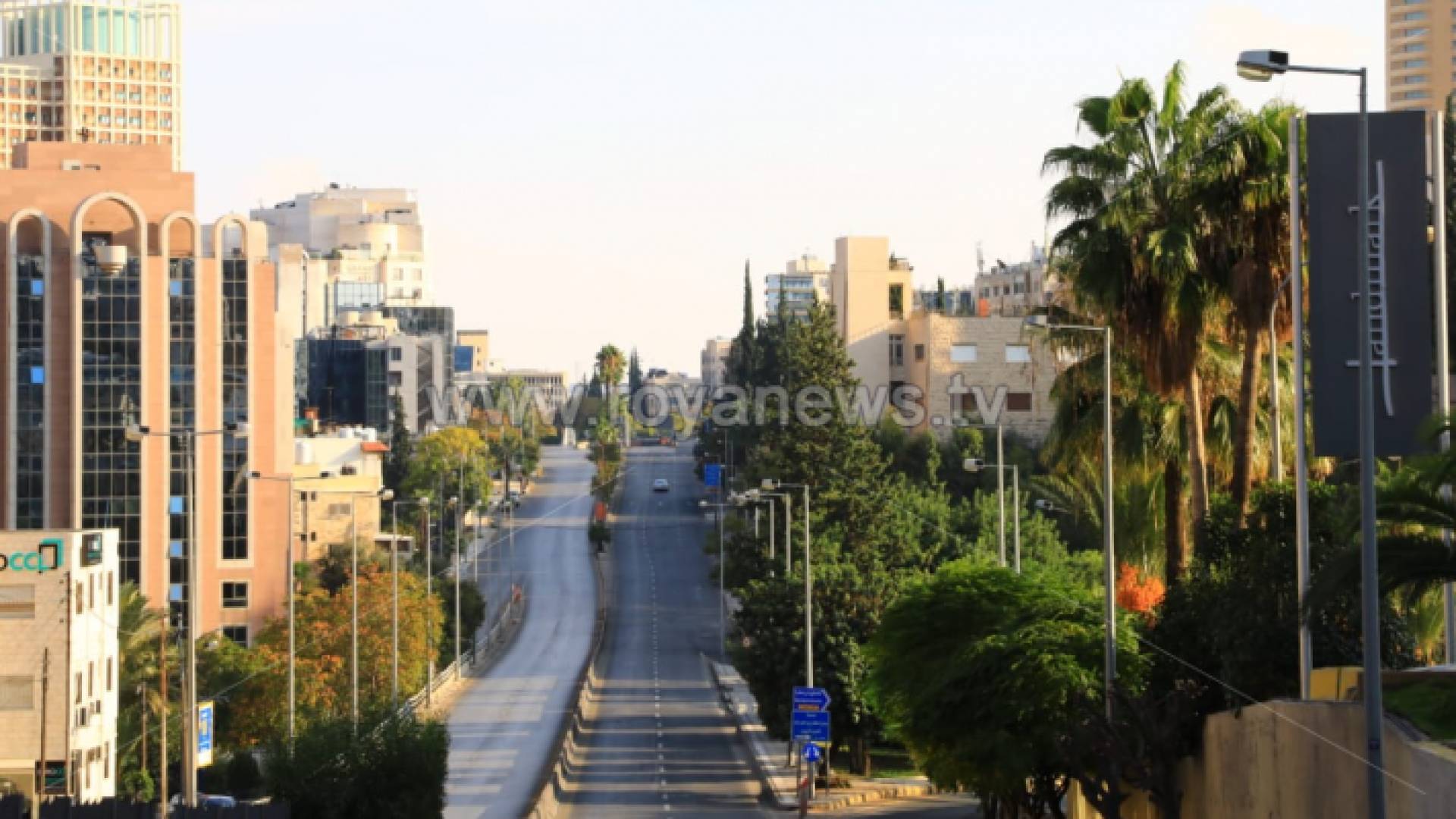 العاصمة عمان خلال حظر التجول الشامل