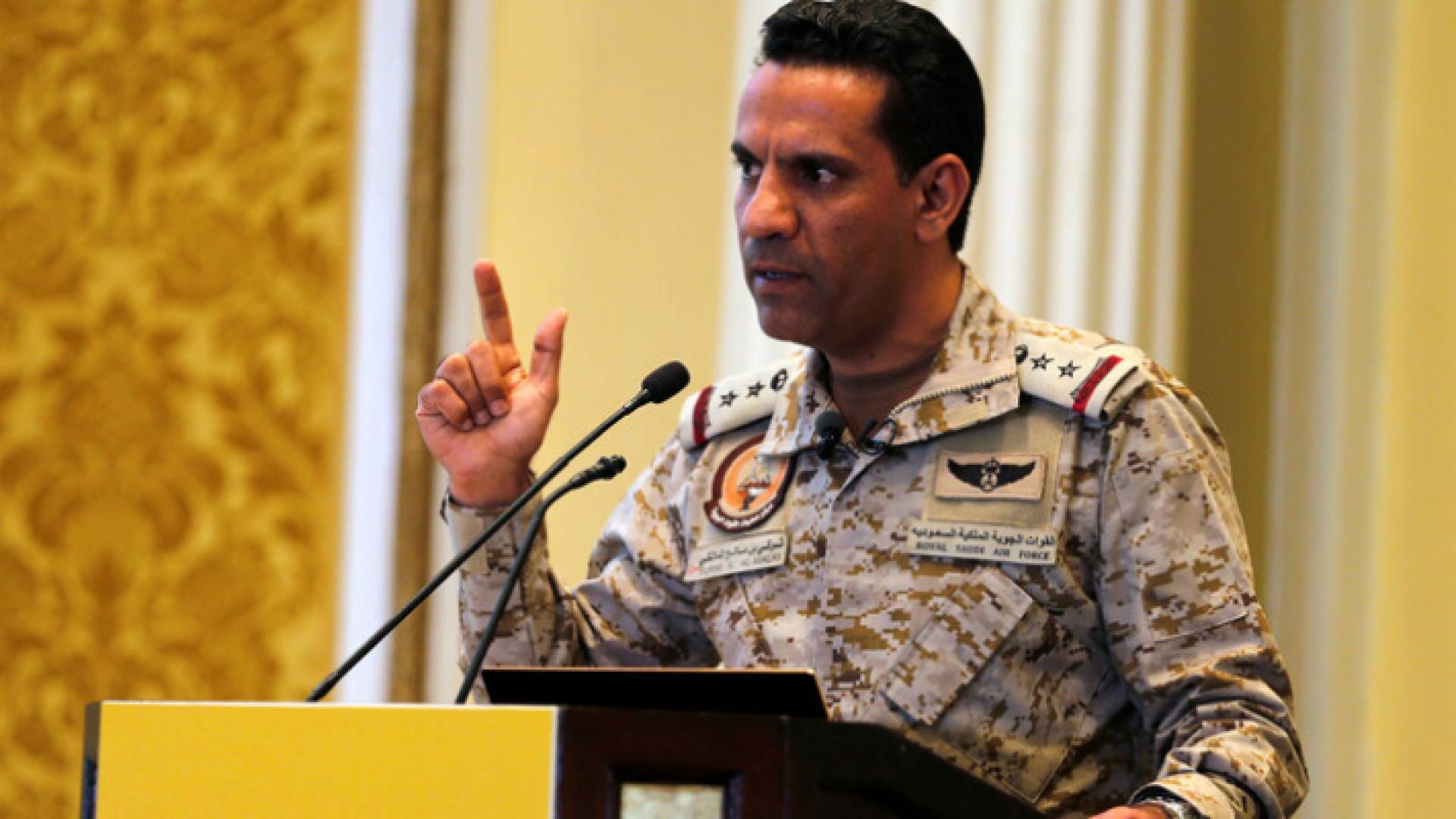المتحدث الرسمي باسم وزارة الدفاع السعودية والتحالف العربي الناشط في اليمن، العميد الركن تركي المالكي.