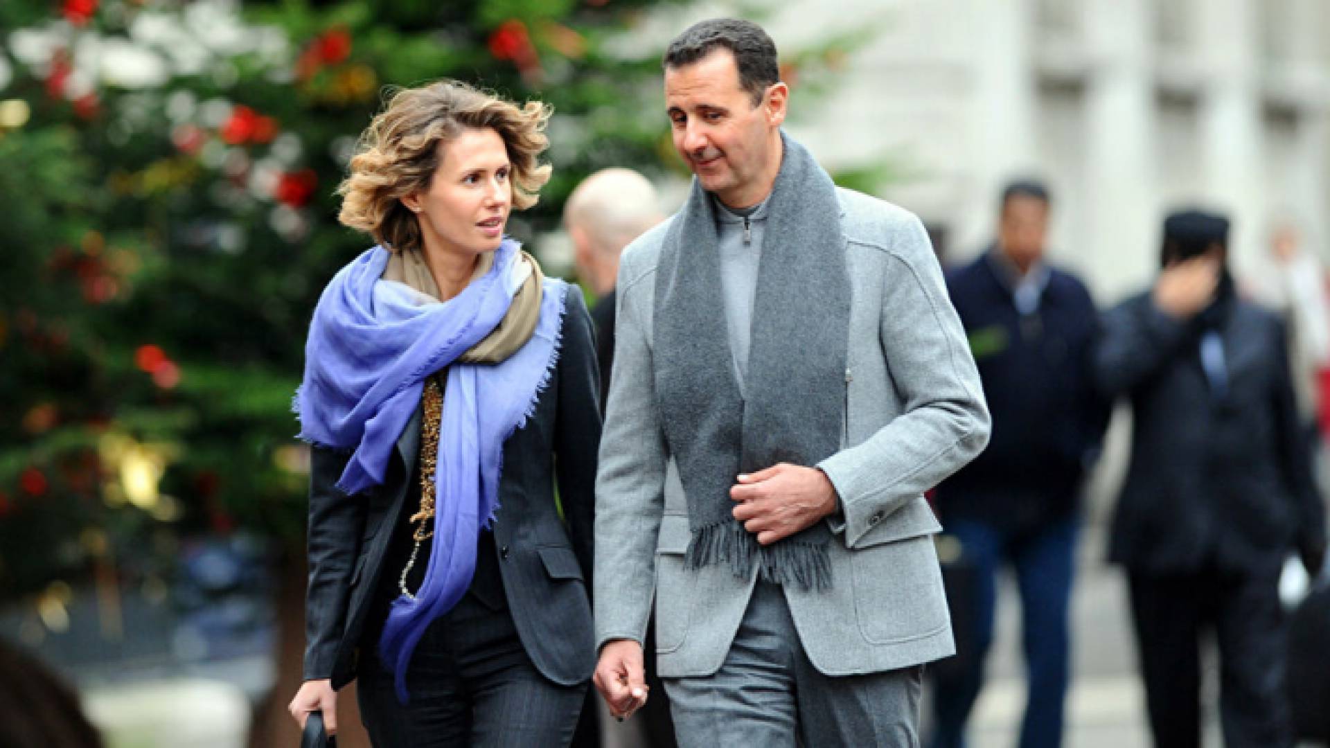 الرئيس السوري بشار الأسد وزوجه - أرشيفية