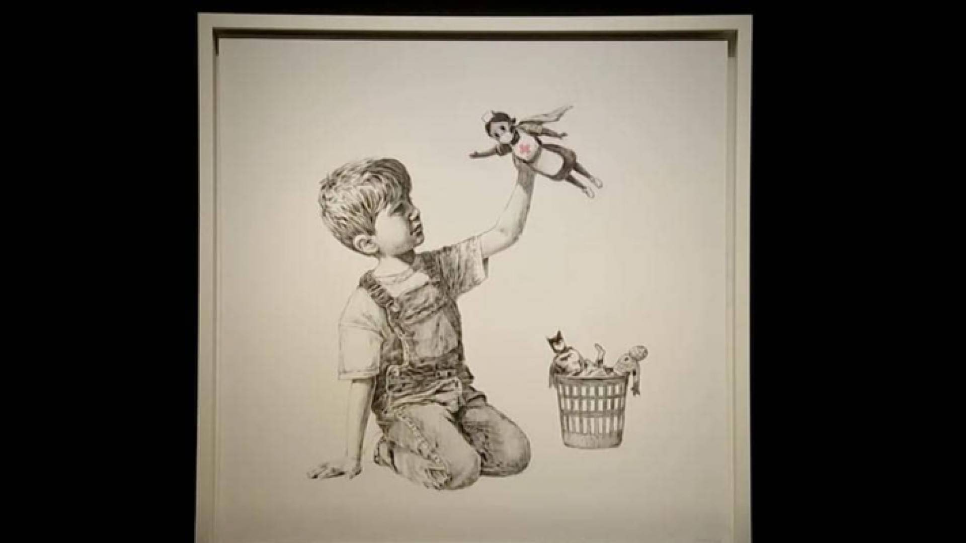 لوحة تغيير اللعبة للفنان بانكسي