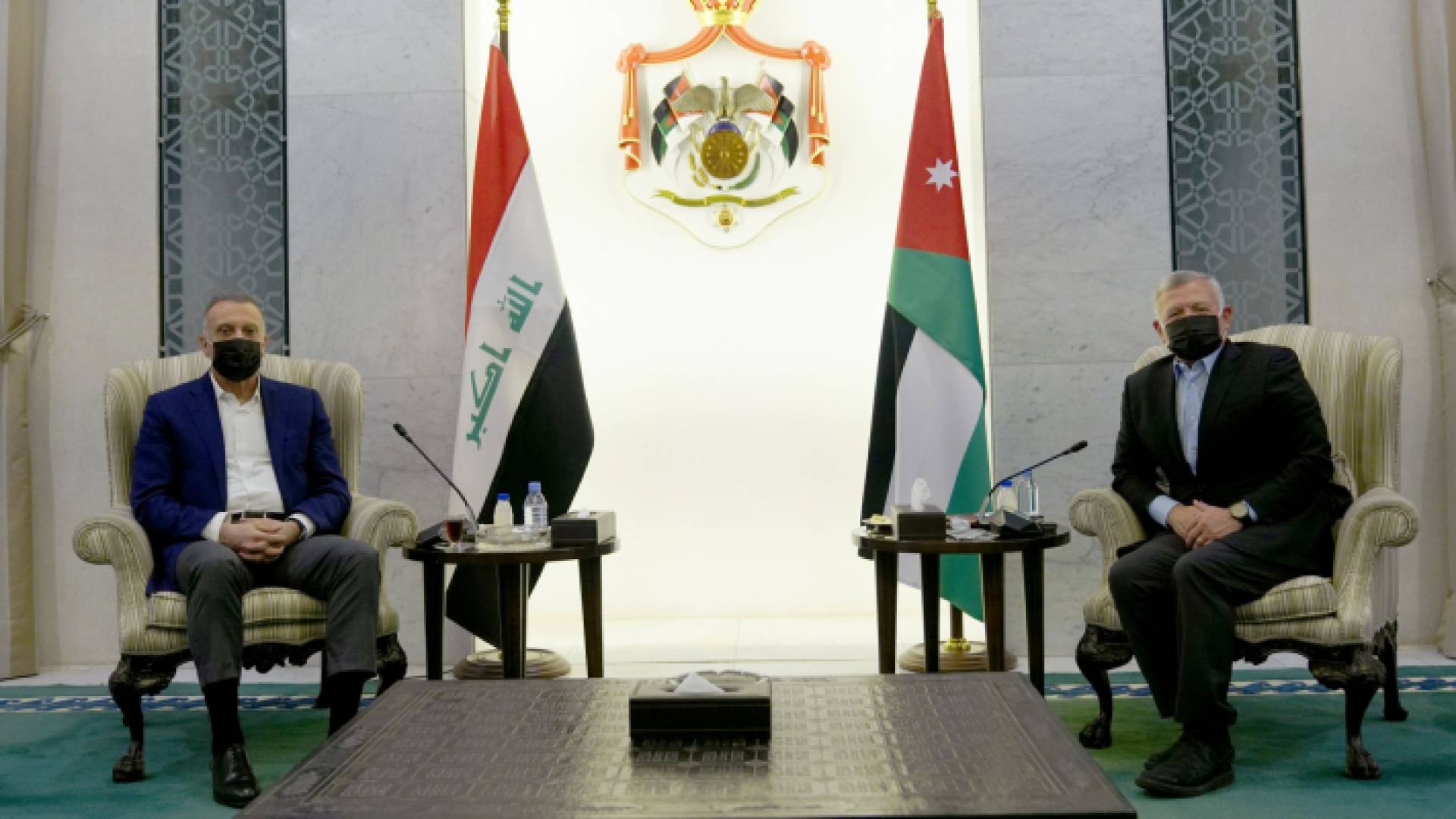 جلالة الملك ورئيس مجلس الوزراء العراقي - ارشيفية