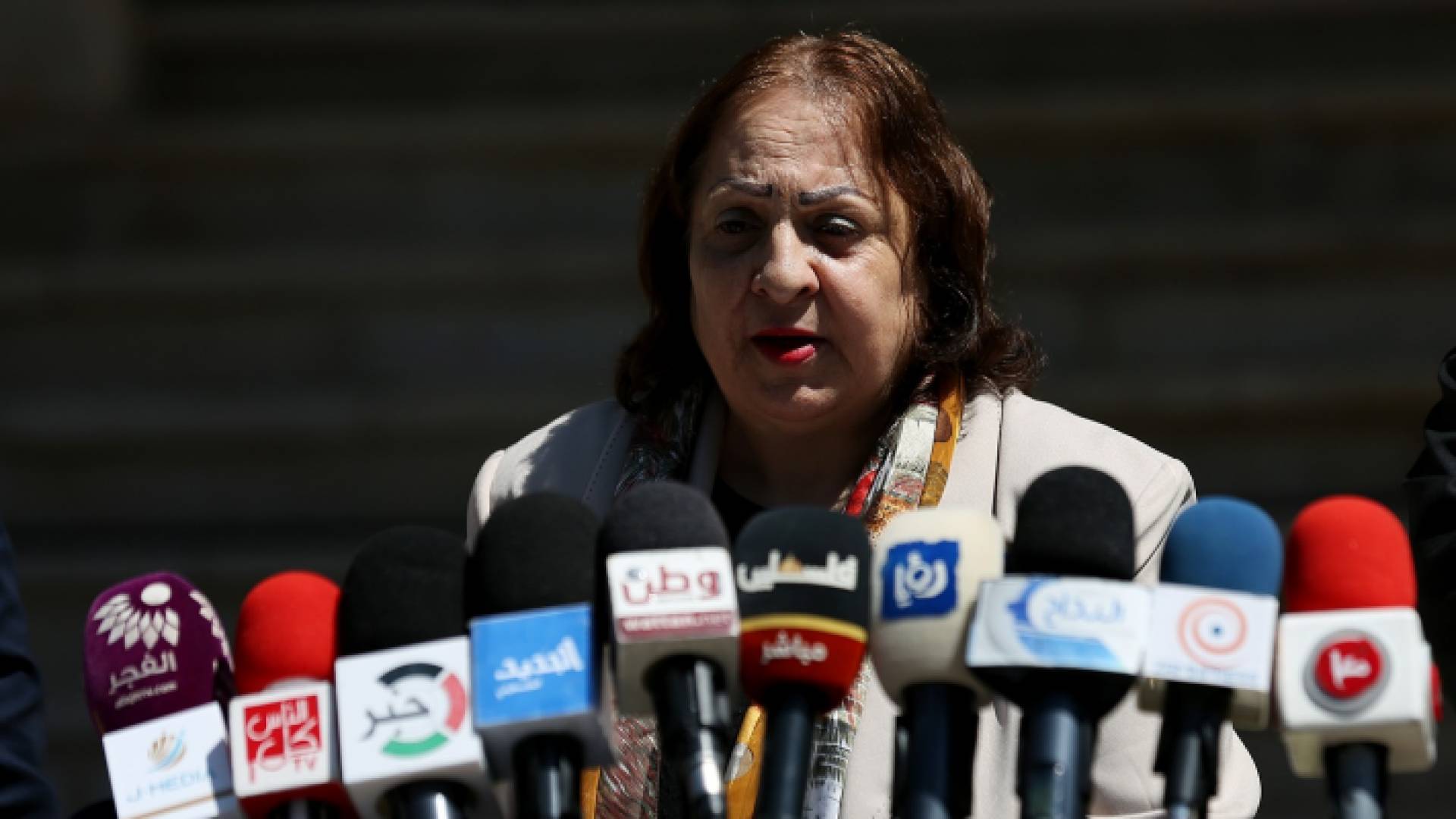 وزيرة الصحة الفلسطينية