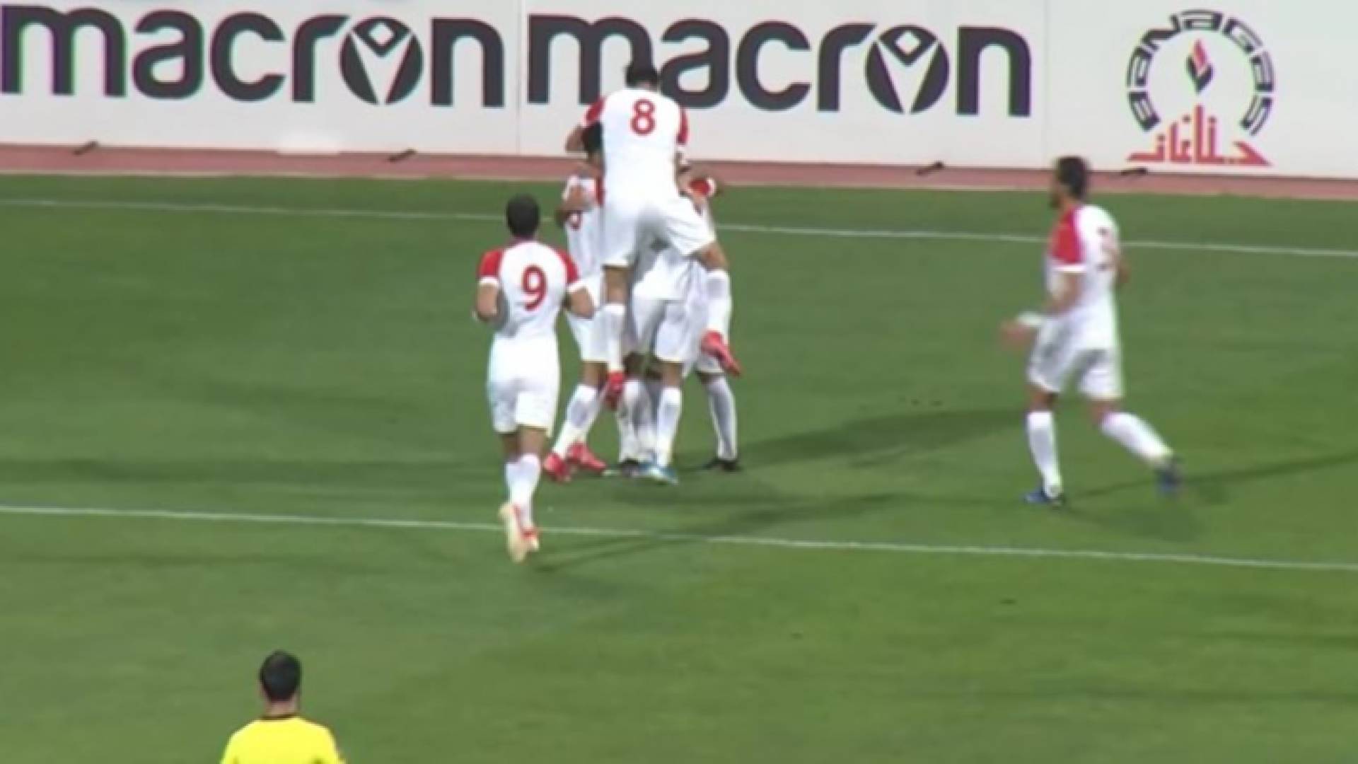 فرحة النشامى بالهدف الثاني