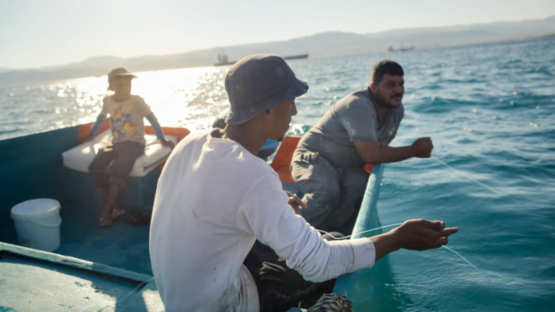 صيادو أسماك في العقبة