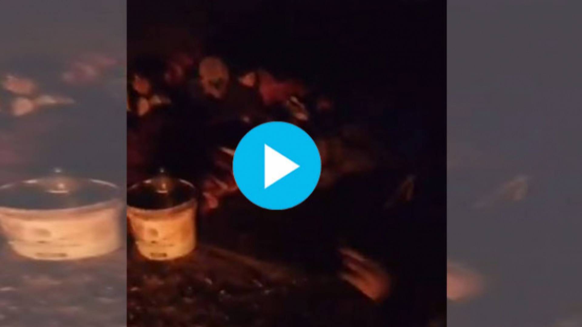 الصورة من الفيديو الذي تم تداوله للعائلة