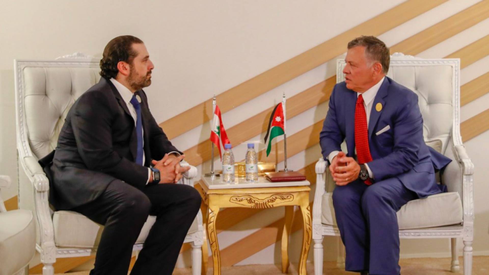 الملك عبدالله الثاني ورئيس الوزراء اللبناني المكلف سعد الحريري - أرشيف