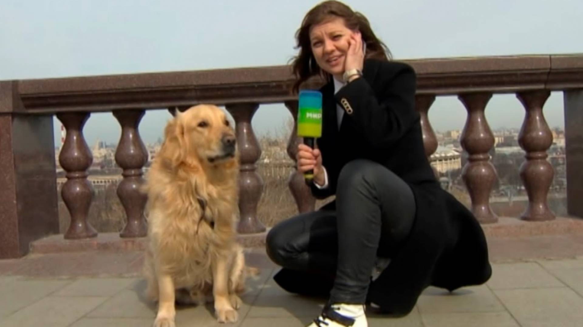 ناديجدا سيريزكينا المراسلة التلفزيونية لقناة "مير 24" الروسية