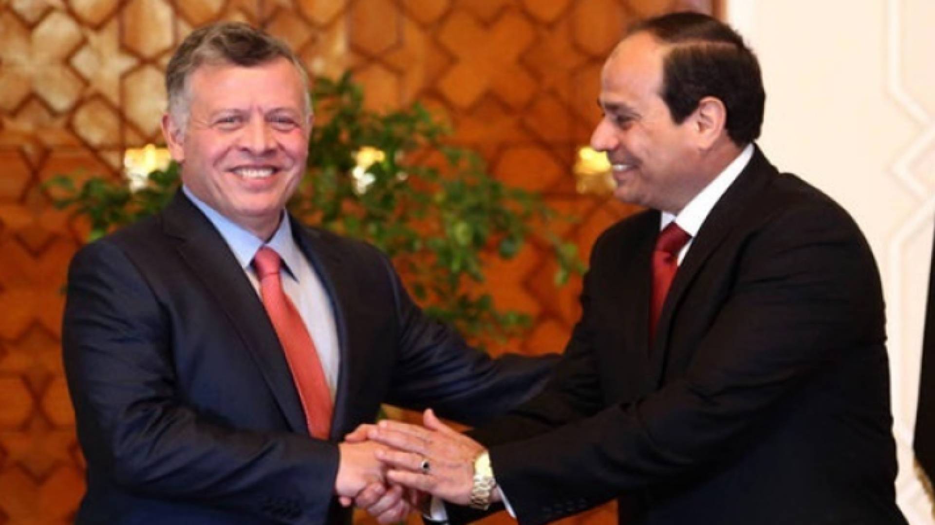 الرئيس السيسي والملك عبدالله الثاني