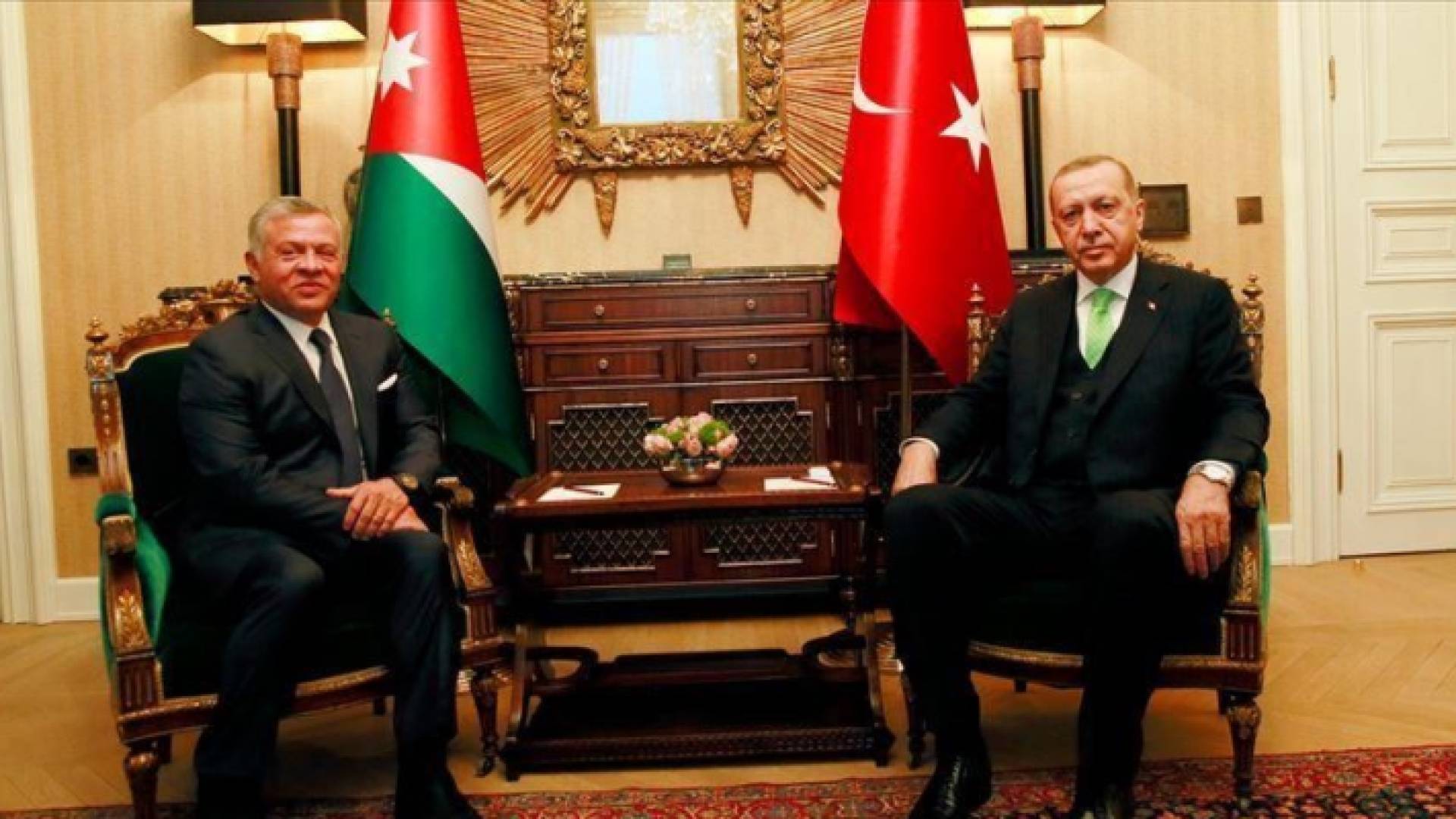 الرئيس التركي رجب طيب أردوغنا وجلالة الملك عبدالله الثاني - ارشيفية