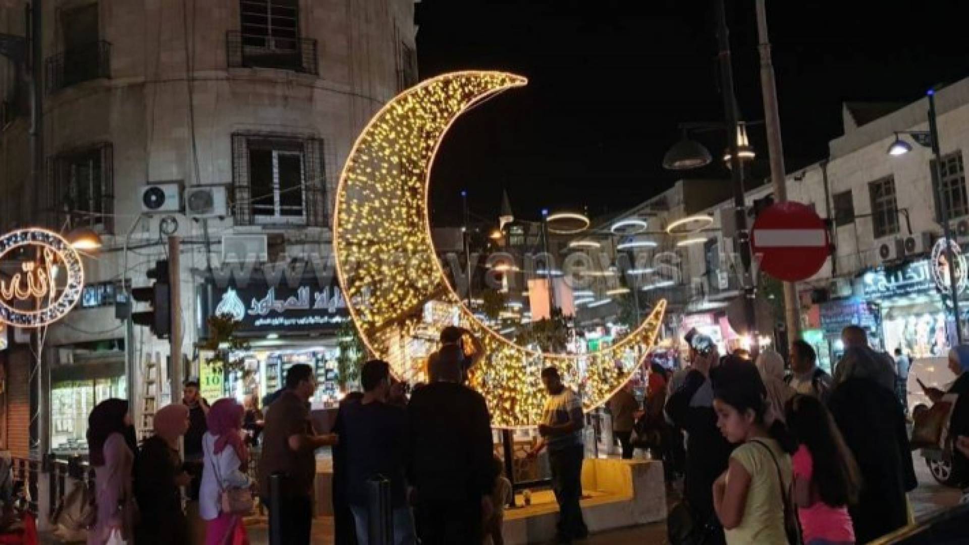 الأجواء خلال شهر رمضان المبارك في وسط البلد بعمان - ارشيفية