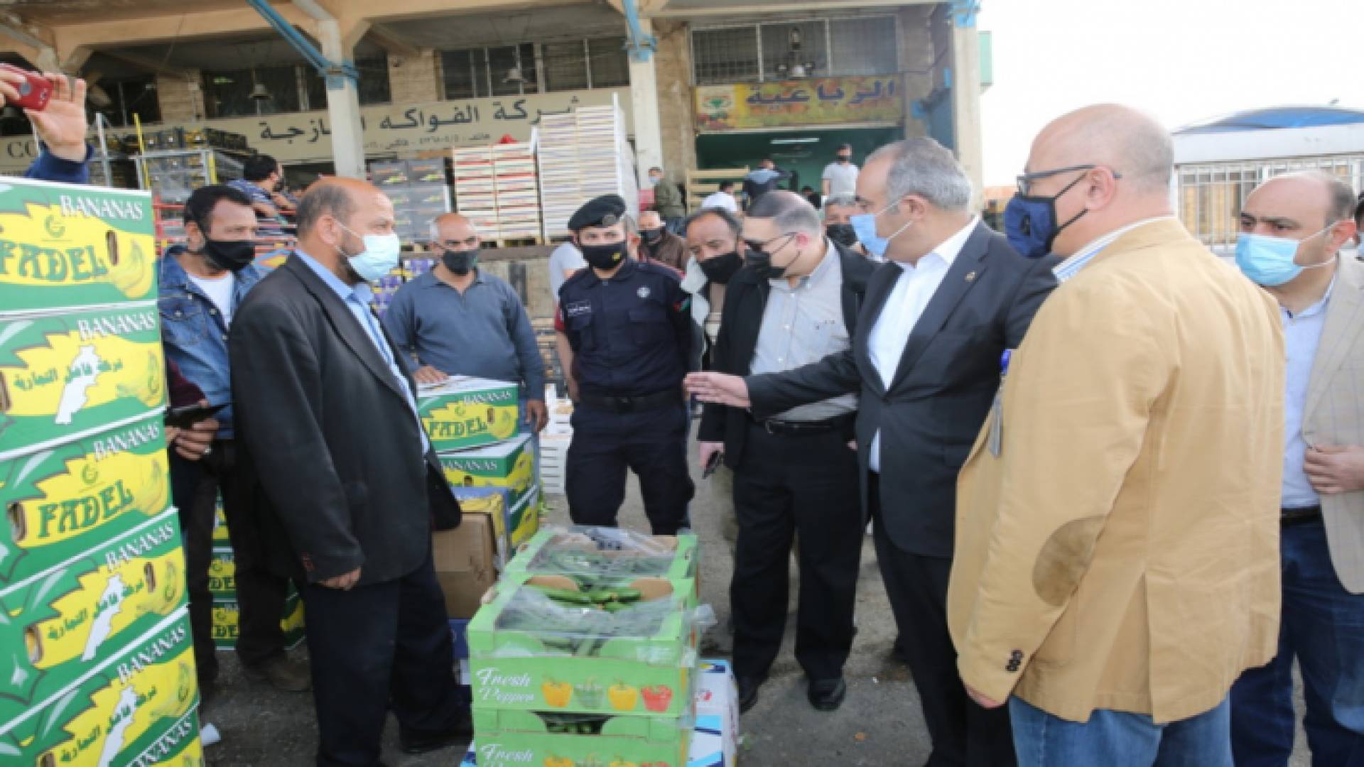 زيارة امين عمان يوسف الشواربة للسوق المركزي