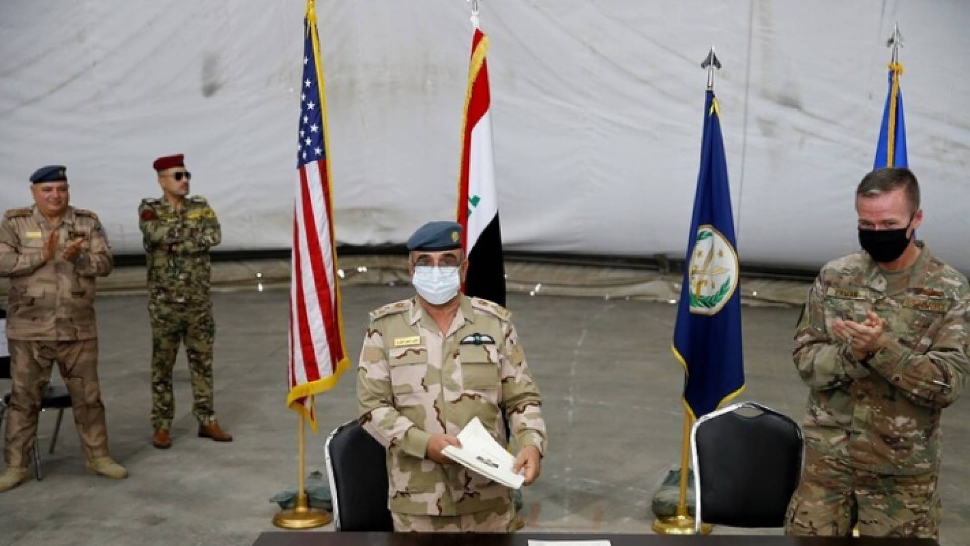 خلال جلسة الحوار الاستراتيجي الثالثة بين العراق والولايات المتحدة الأمريكية