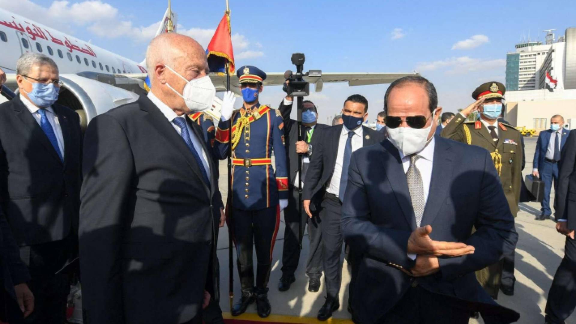 الرئيسان المصري والتونسي خلال زيارة الأخير للقاهرة الجمعة