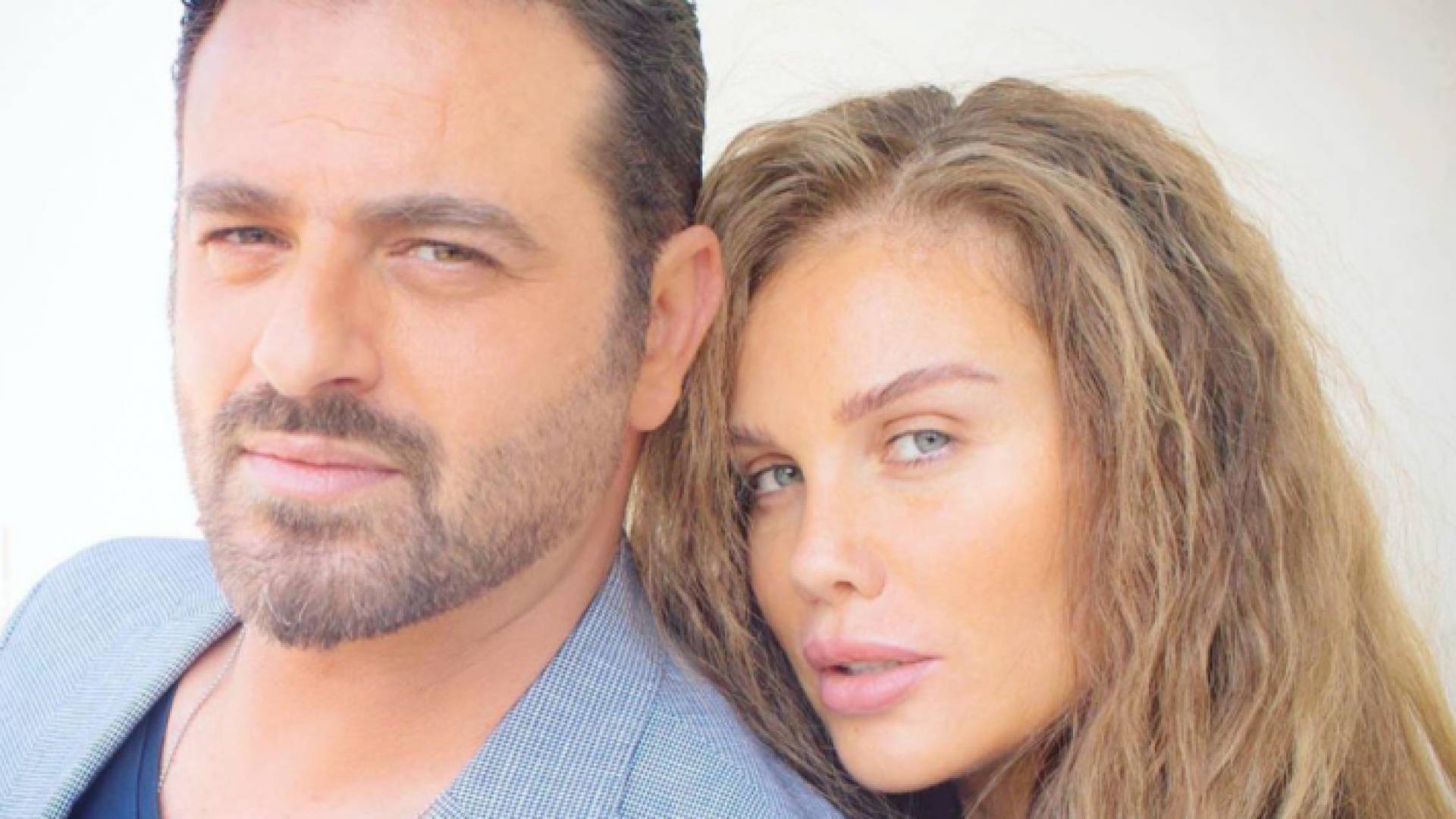 الفنانة اللبنانية نيكول سابا وزوجها الفنان يوسف الخال